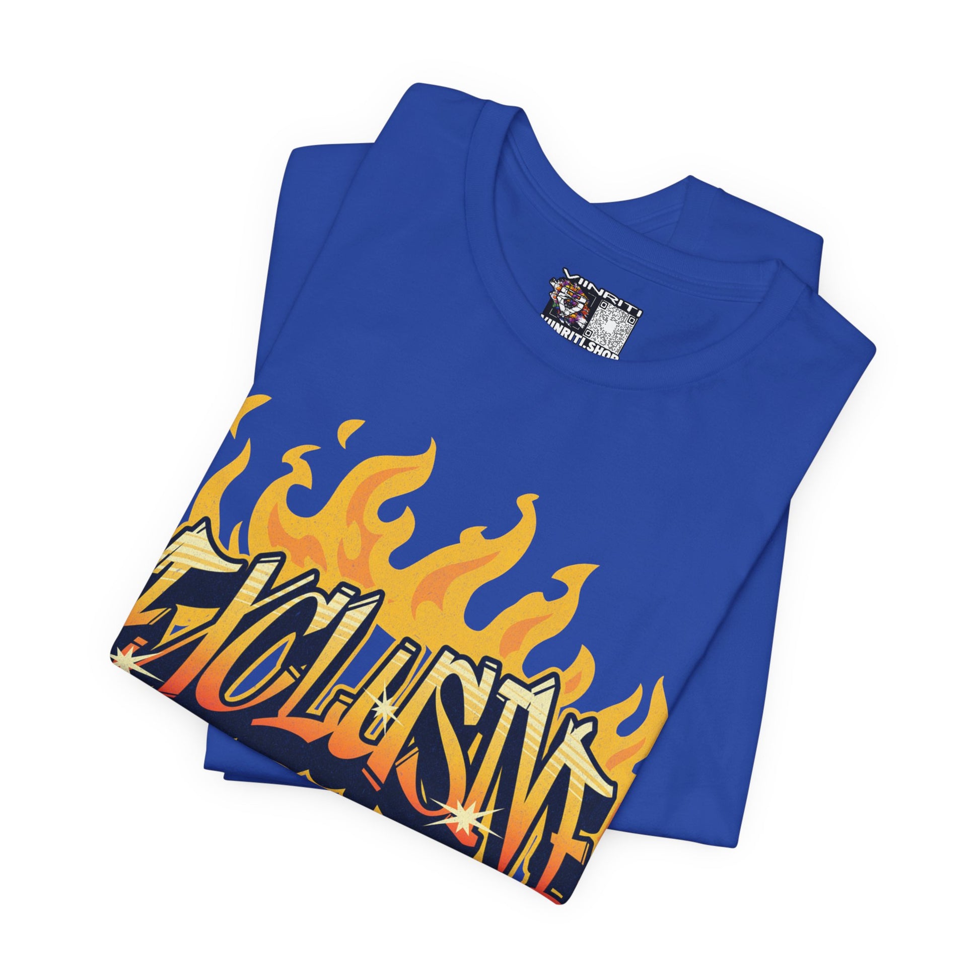 VIINRITI- 'Exclusive' Flame Graphic Streetwear T‑Shirt