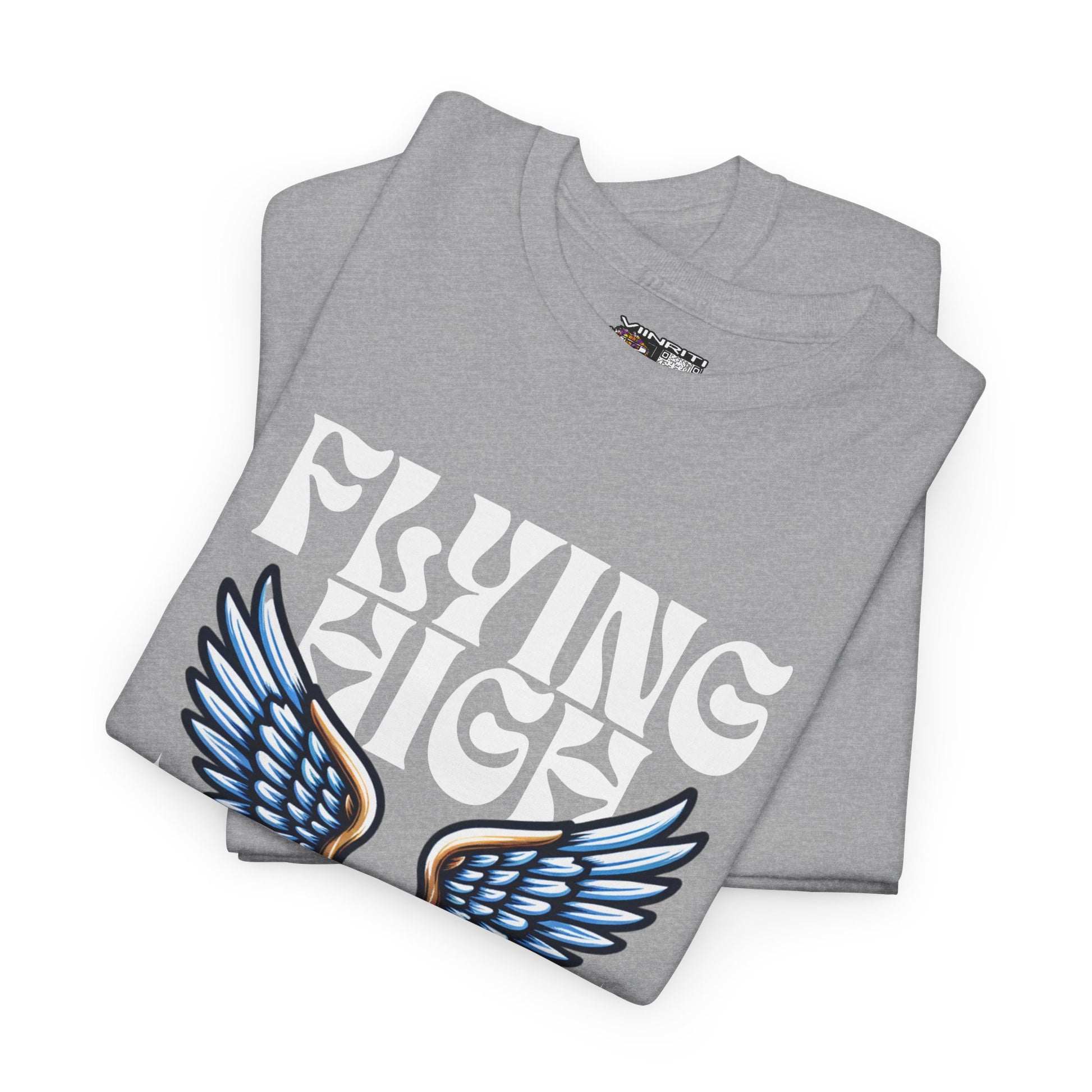 ""Flying High Knowledge T-Shirt — Vintage Winged Book Graphic Tee