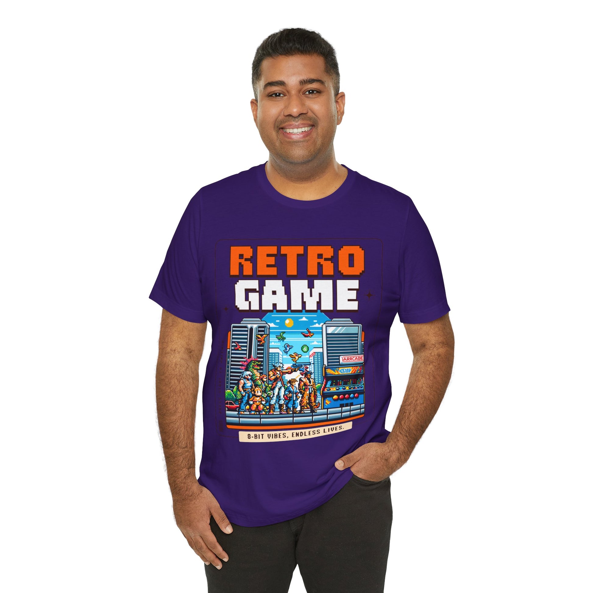 Retro Game T‑Shirt — 8‑Bit Arcade Scene Tee