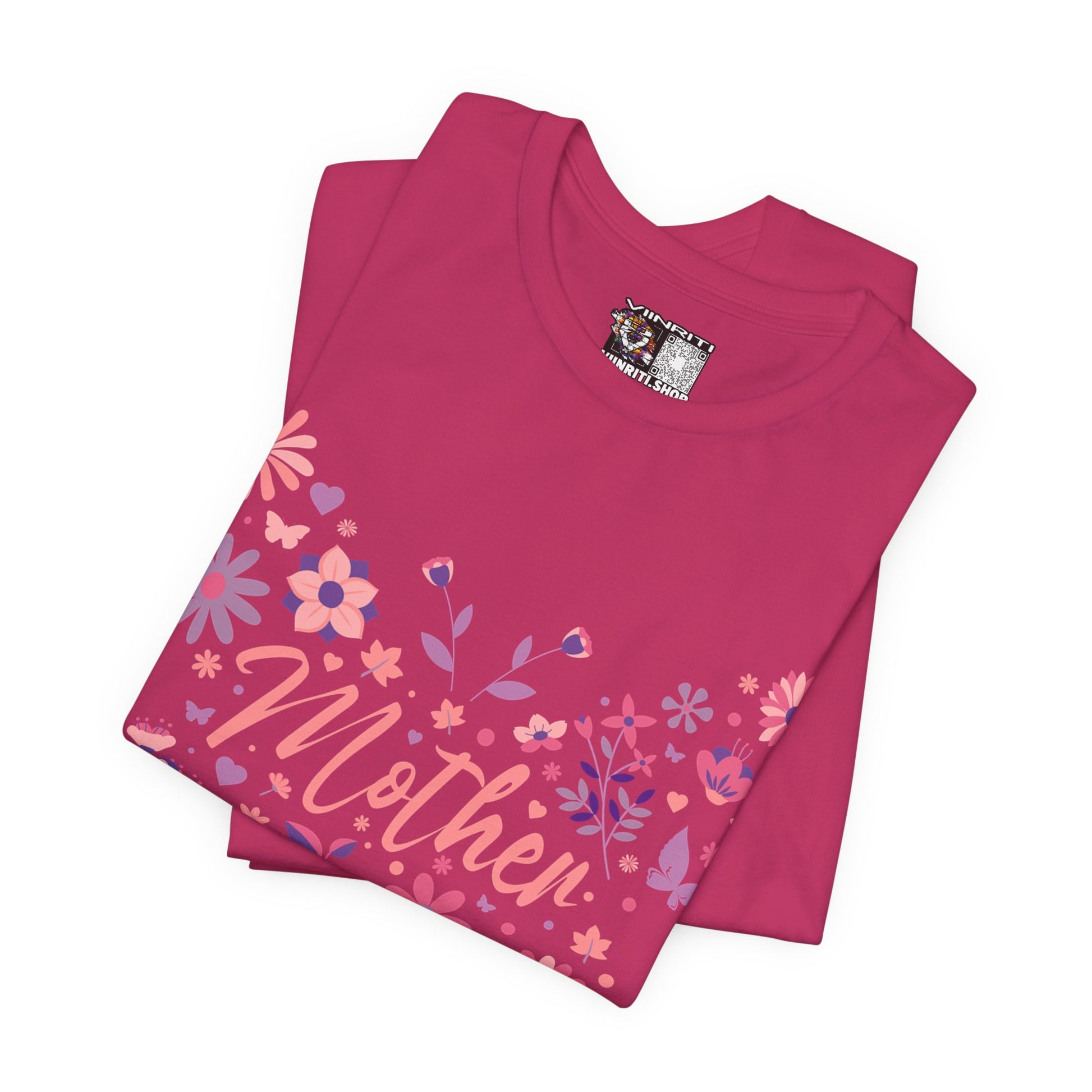 Butterfly Mother T-Shirt,Tee for Mom, Floral Gift, Birthday Present, Mother's Day Apparel, Cute Butterfly Design