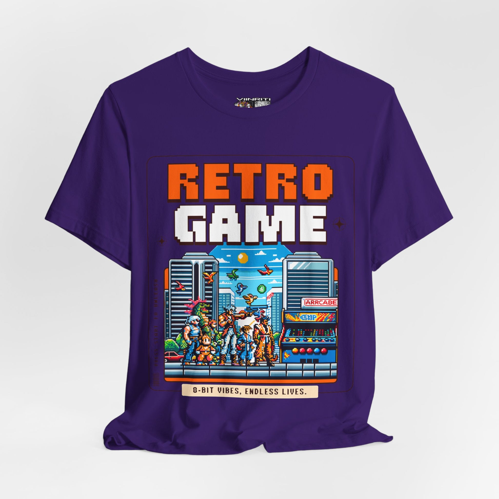 Retro Game T‑Shirt — 8‑Bit Arcade Scene Tee