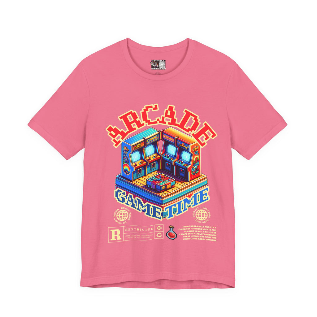 Arcade Game Time Tee — Retro Pixel Arcade Gaming T-Shirt