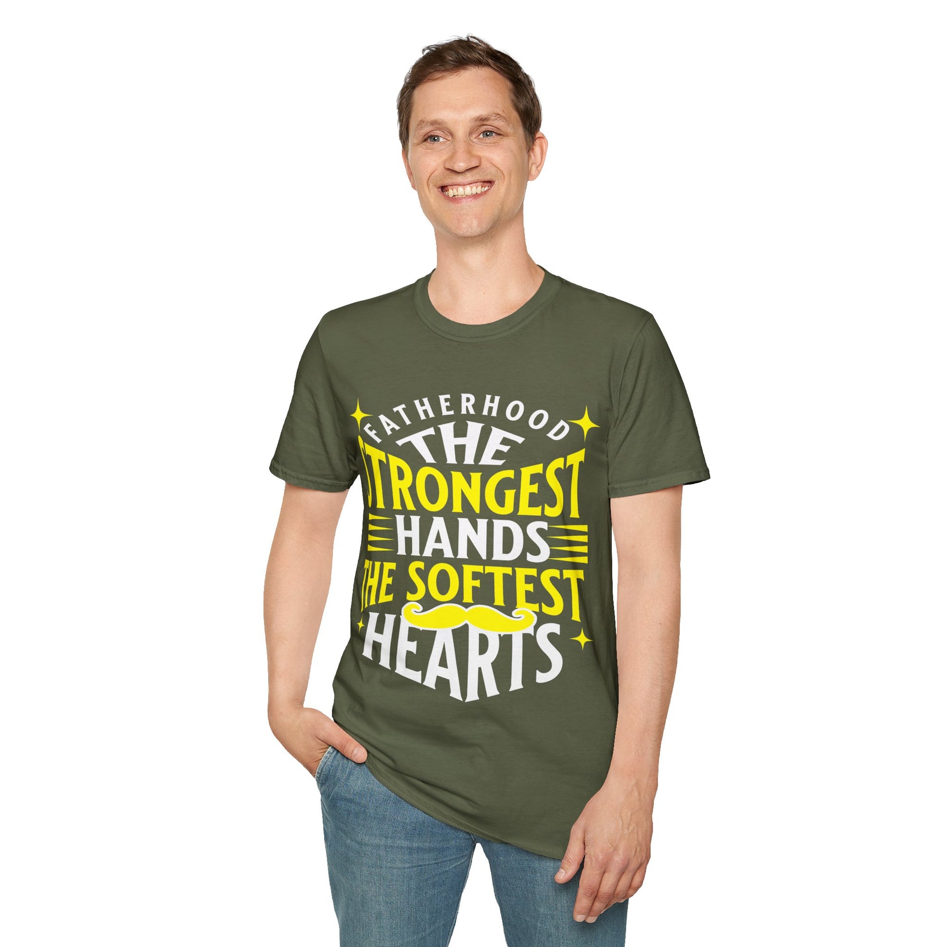 Fatherhood T-Shirt, Softstyle Tee for Dads, Gifts for Father's Day, Casual Wear, Unique Men’s Apparel, Family Celebration Top