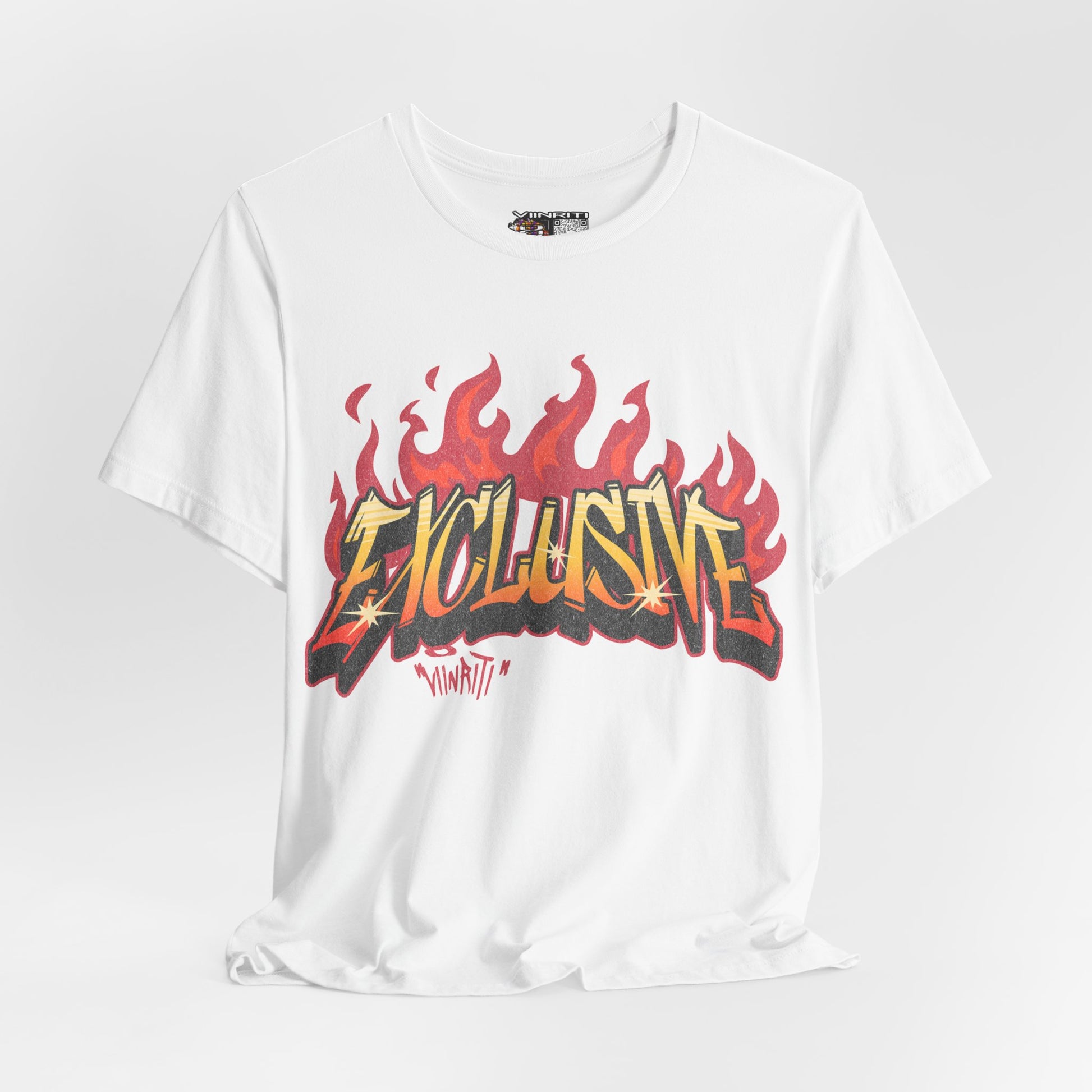 VIINRITI- 'Exclusive' Flame Graphic Streetwear T‑Shirt