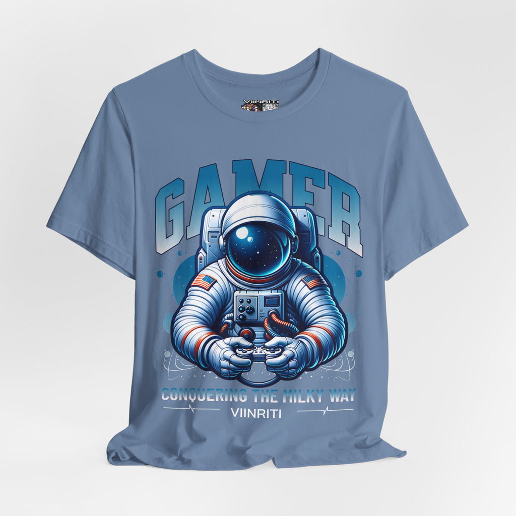 Astronaut Gamer T‑Shirt — 'GAMER' Space Controller Tee