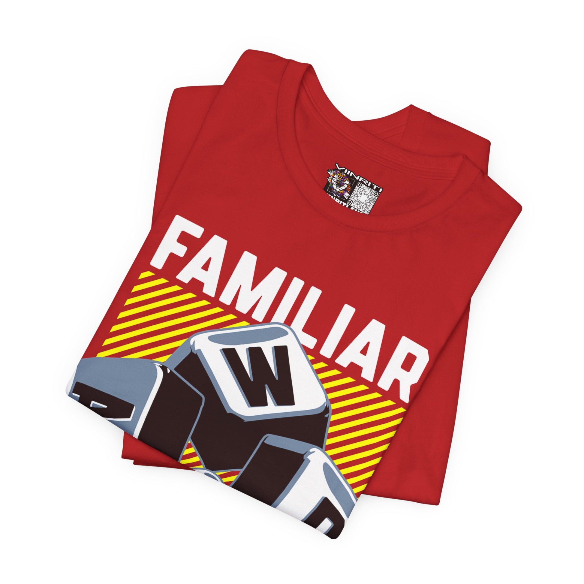 ""Gamer WASD Keys T‑Shirt — "Familiar to Gamers" Retro Keycap Tee
