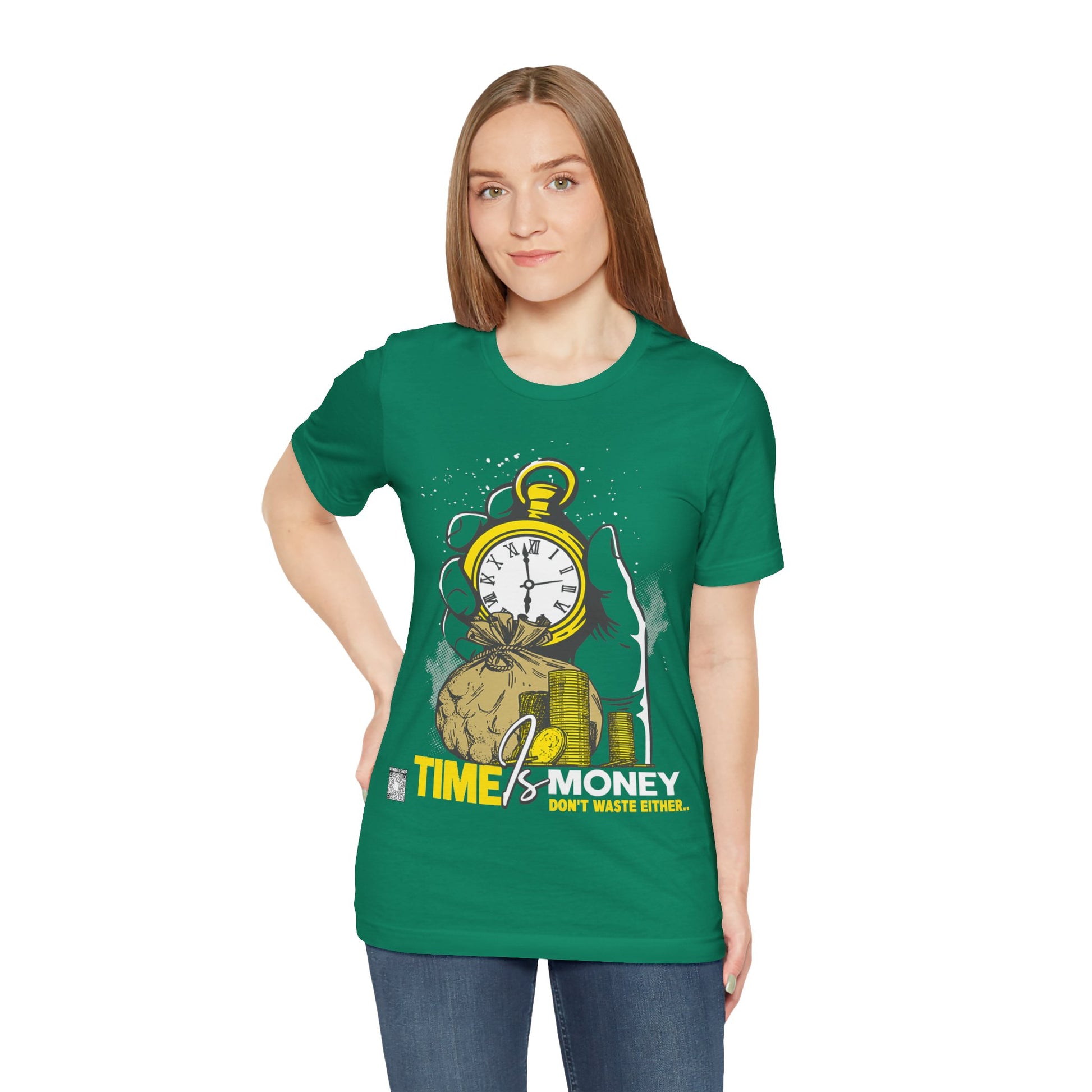 TIME IS MONEY Unisex Jersey Short Sleeve Tee