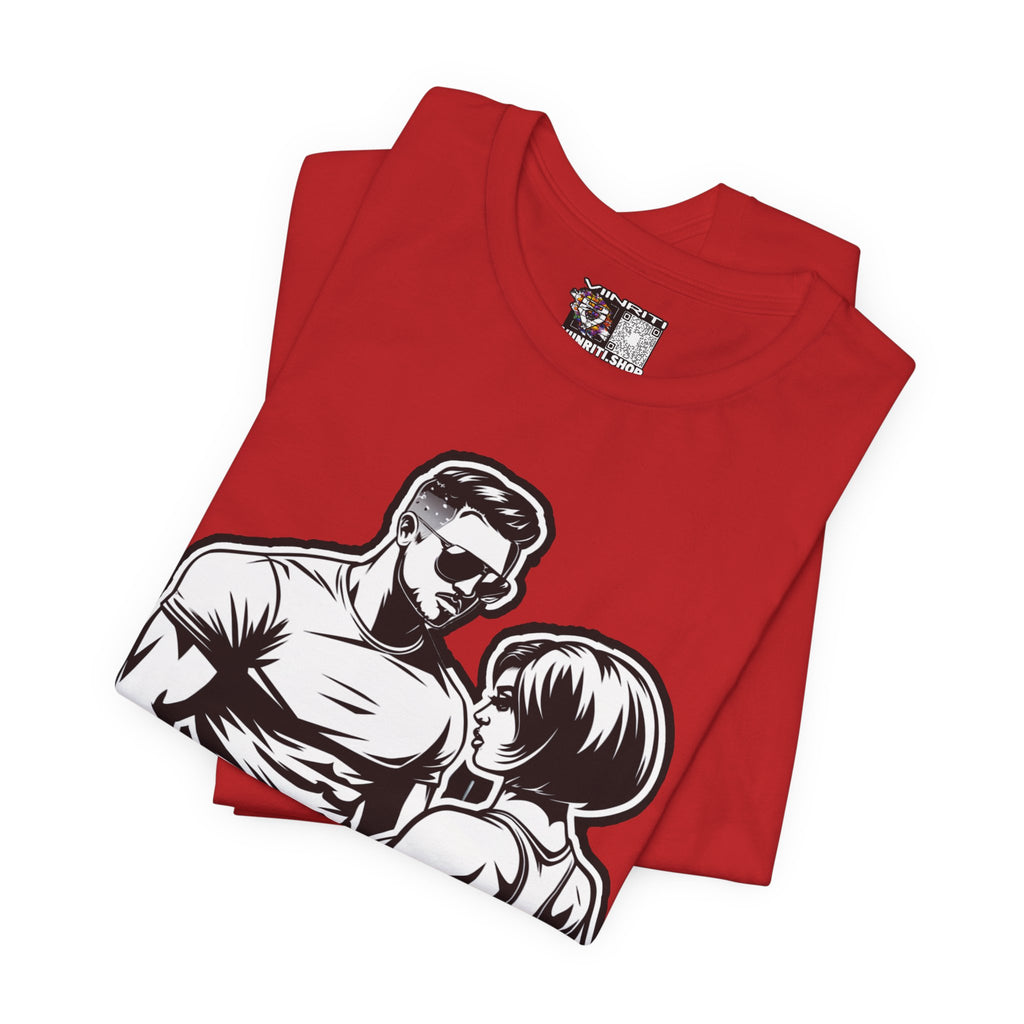 Fitness Humor Men's Tee – 'I’m a Man That Likes the Girls That Be in the Gym'