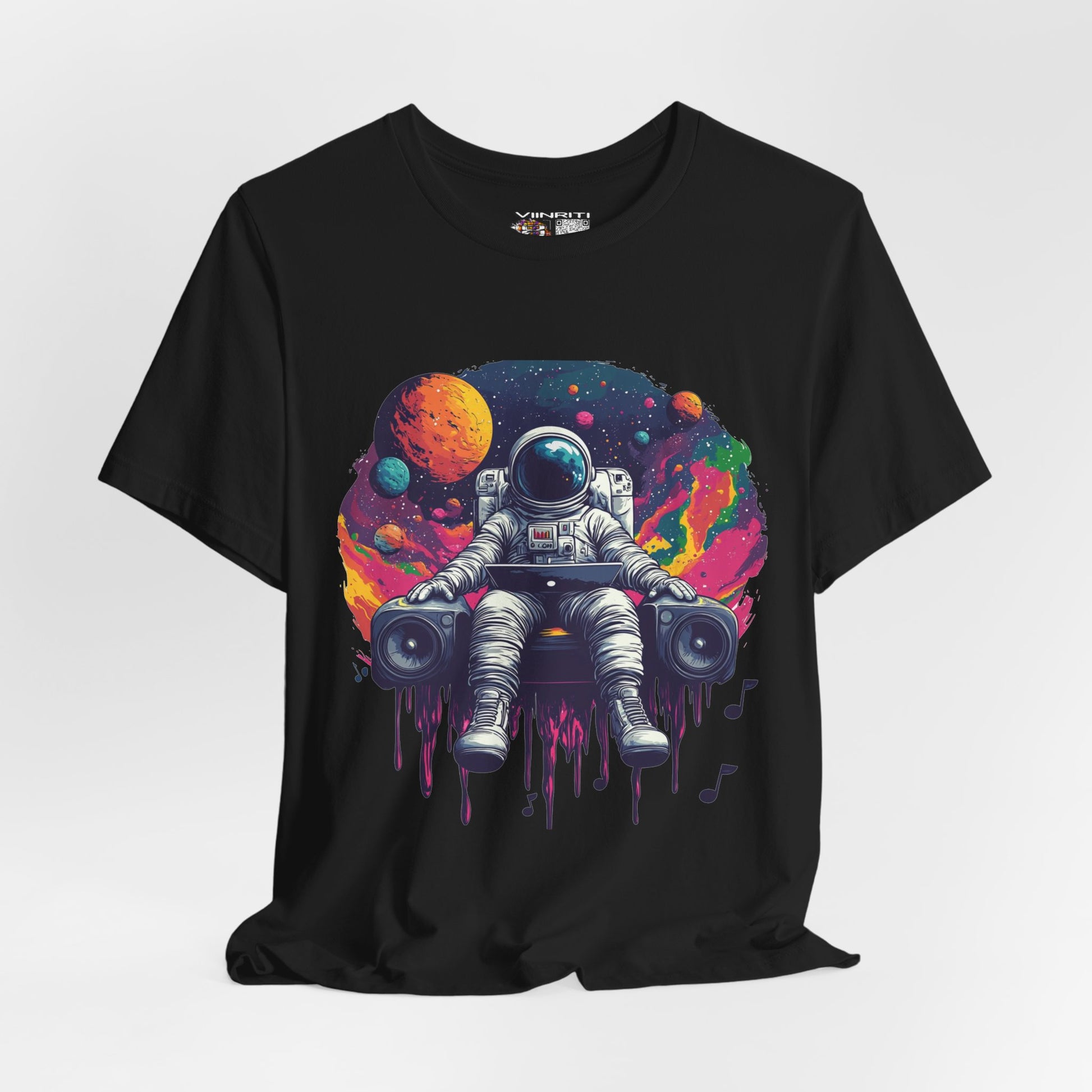 Cosmic Beats Astronaut Tee - Unisex Short Sleeve T-Shirt