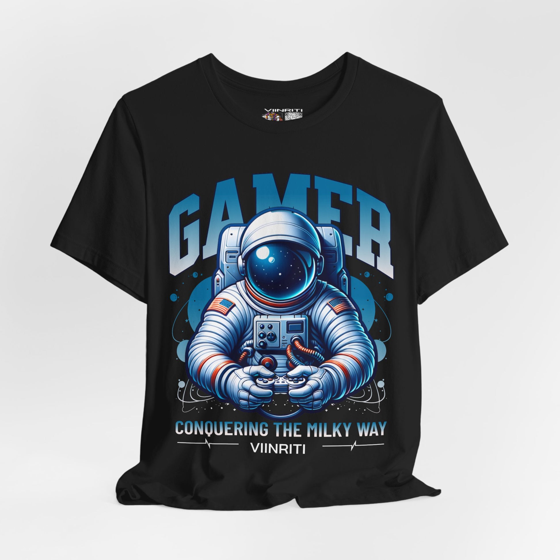 Astronaut Gamer T‑Shirt — 'GAMER' Space Controller Tee