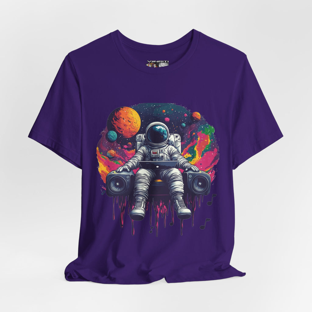 Cosmic Beats Astronaut Tee - Unisex Short Sleeve T-Shirt
