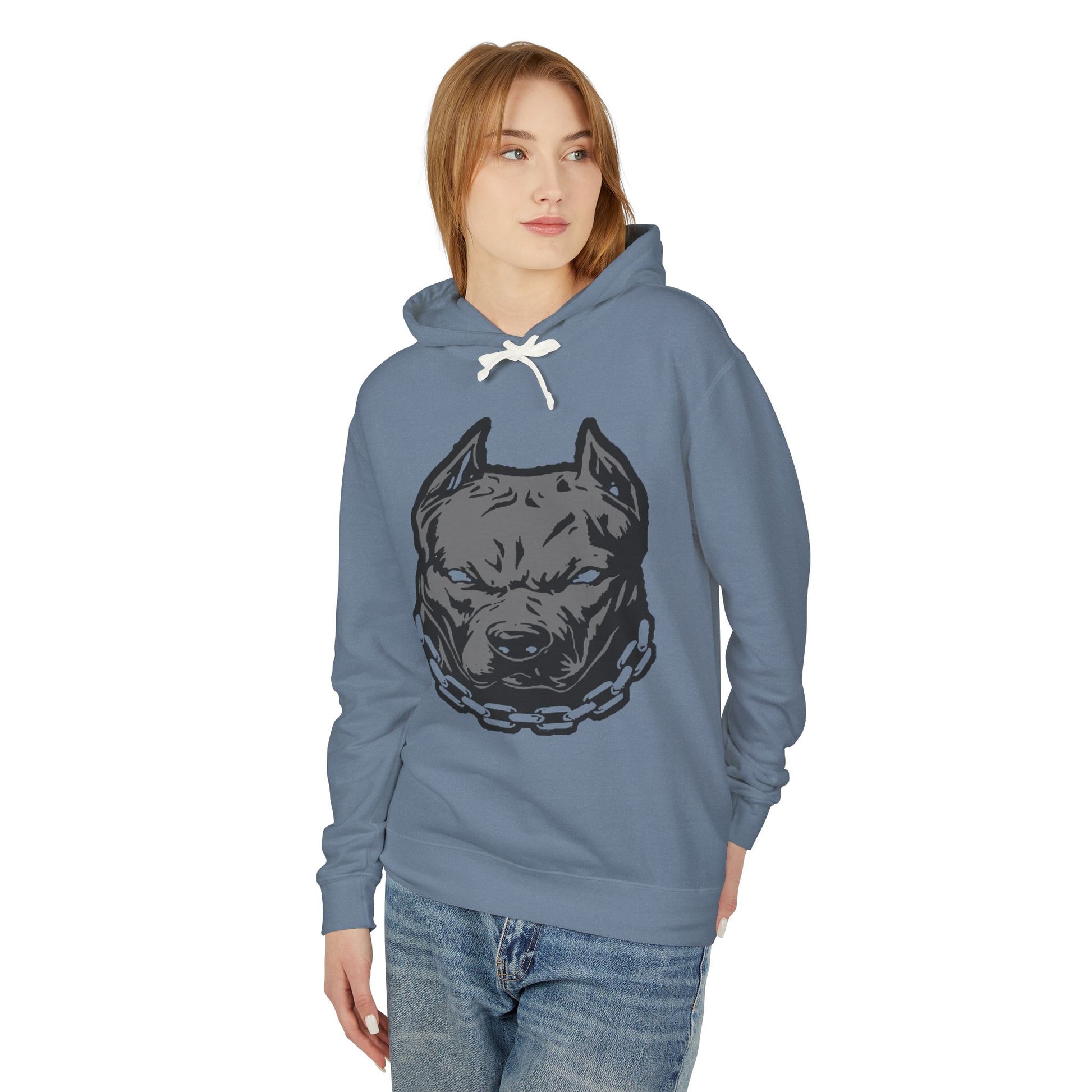 Pitbull Hoodie, Lightweight Animal Sweatshirt, Perfect for Dog Lovers, Outdoor Wear, Casual Style, Gift for Pet Owners