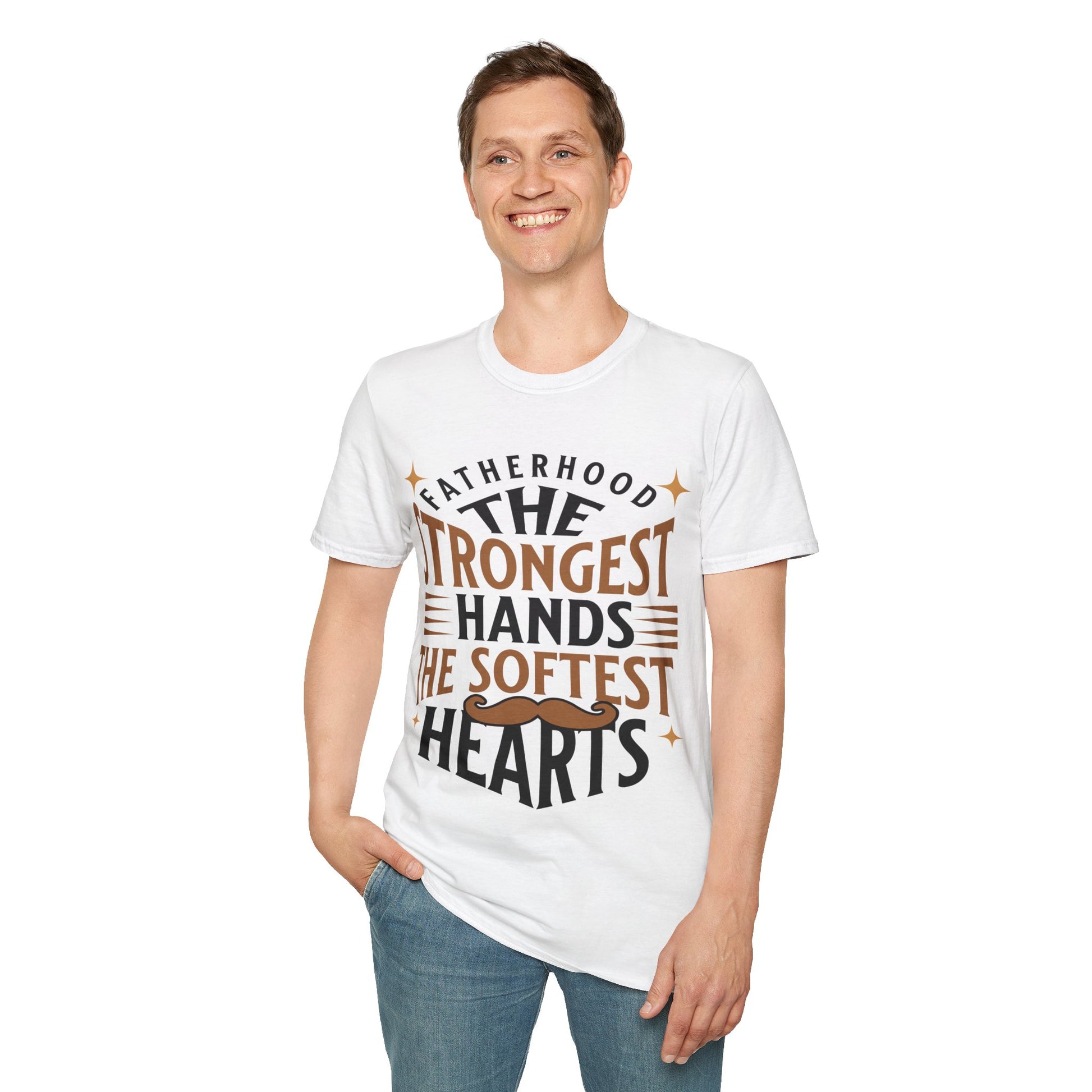 Fatherhood T-Shirt, Softstyle Tee for Dads, Gifts for Father's Day, Casual Wear, Unique Men’s Apparel, Family Celebration Top