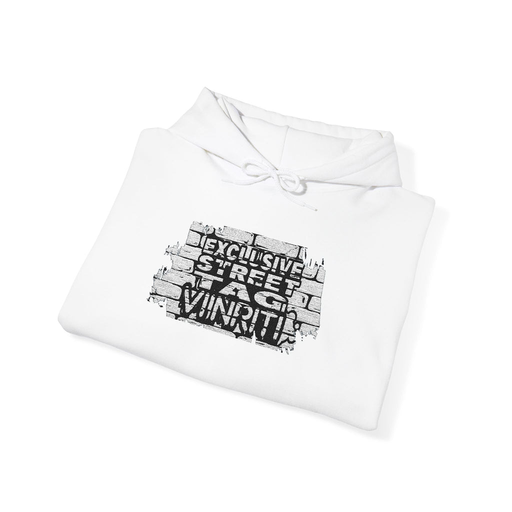 VIINRITI Exclusive Hoodie — Grunge Script 'United' Brick Wall Graphic