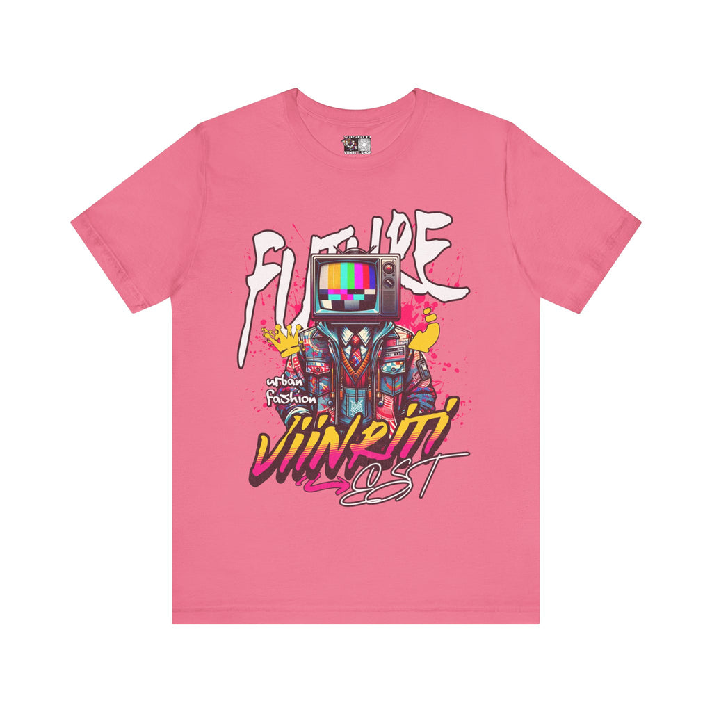 """"" VIINRITI  EXCLUSIVE Retro TV Robot Graphic Tee — "Vibe In Reset" Streetwear T-Shirt