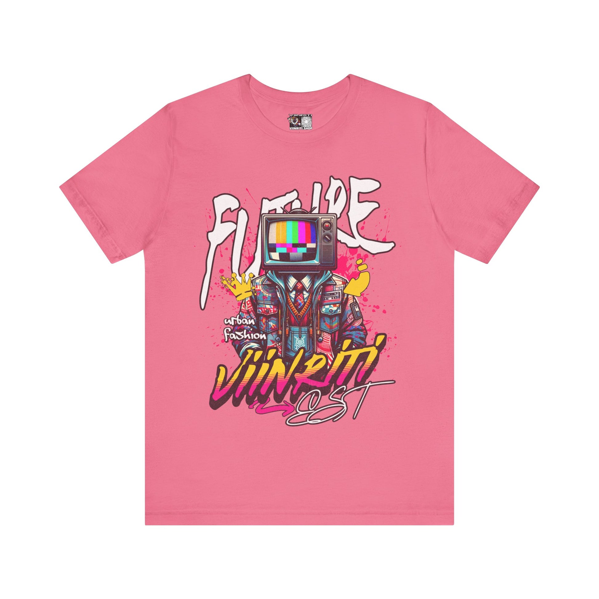""""" VIINRITI  EXCLUSIVE Retro TV Robot Graphic Tee — "Vibe In Reset" Streetwear T-Shirt