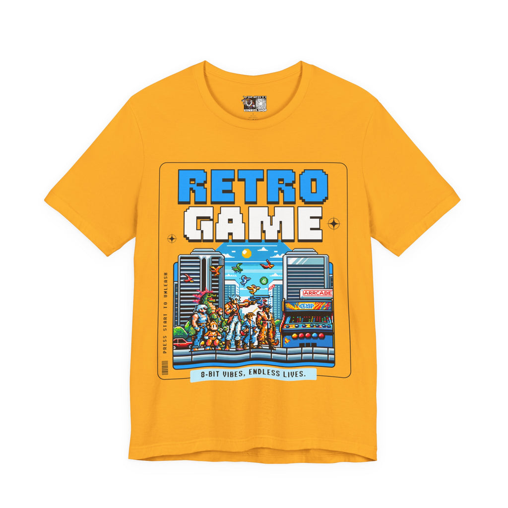 Retro Game T‑Shirt — 8‑Bit Arcade Scene Tee