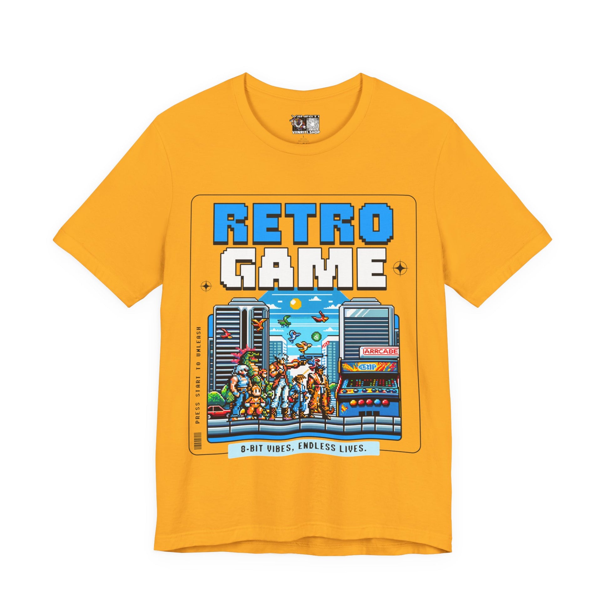 Retro Game T‑Shirt — 8‑Bit Arcade Scene Tee