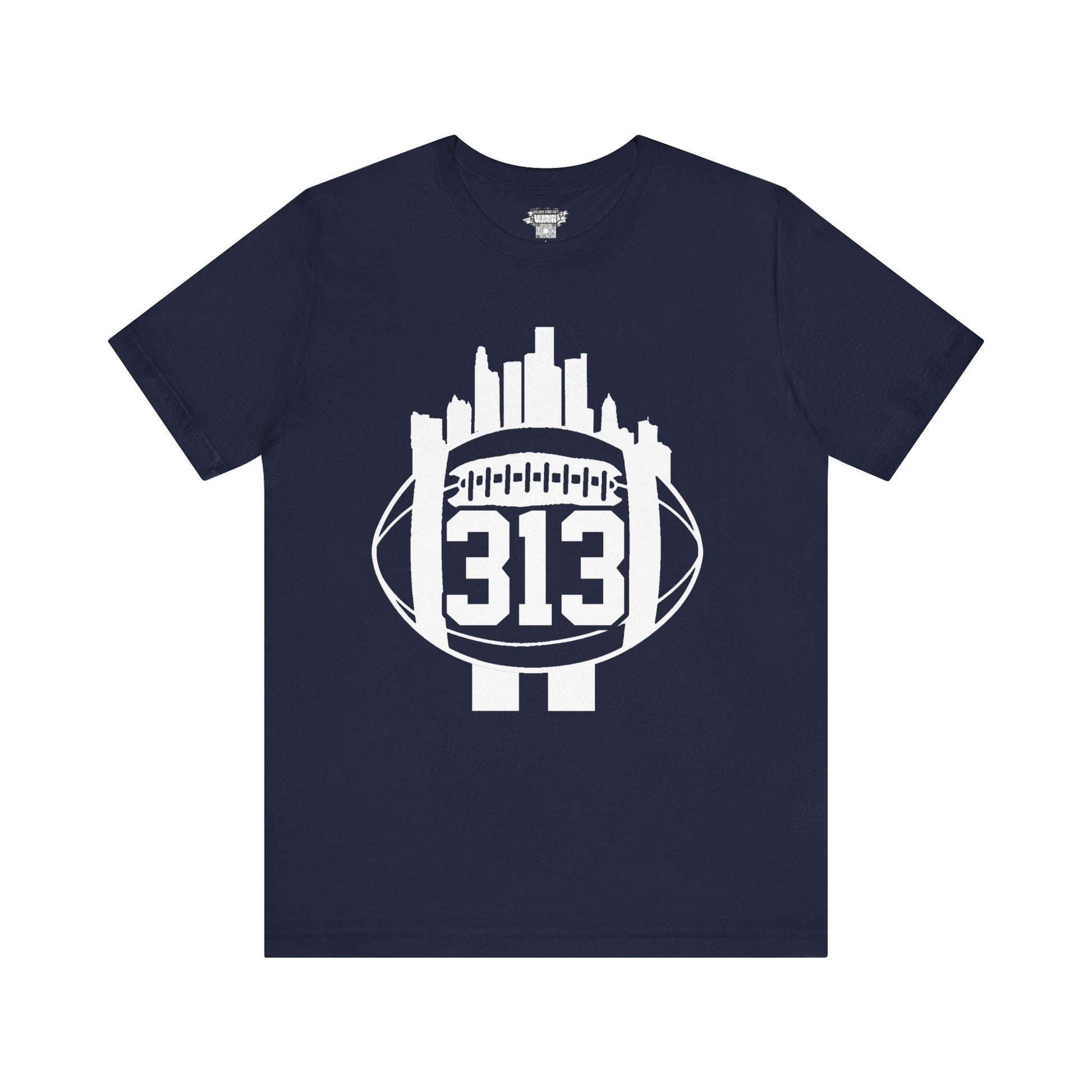 Detroit 313 Football Skyline T-Shirt