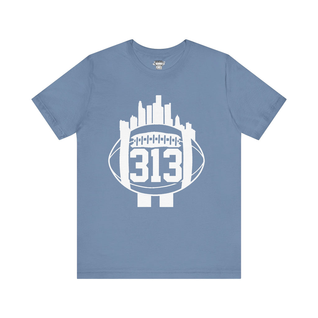 Detroit 313 Football Skyline T-Shirt