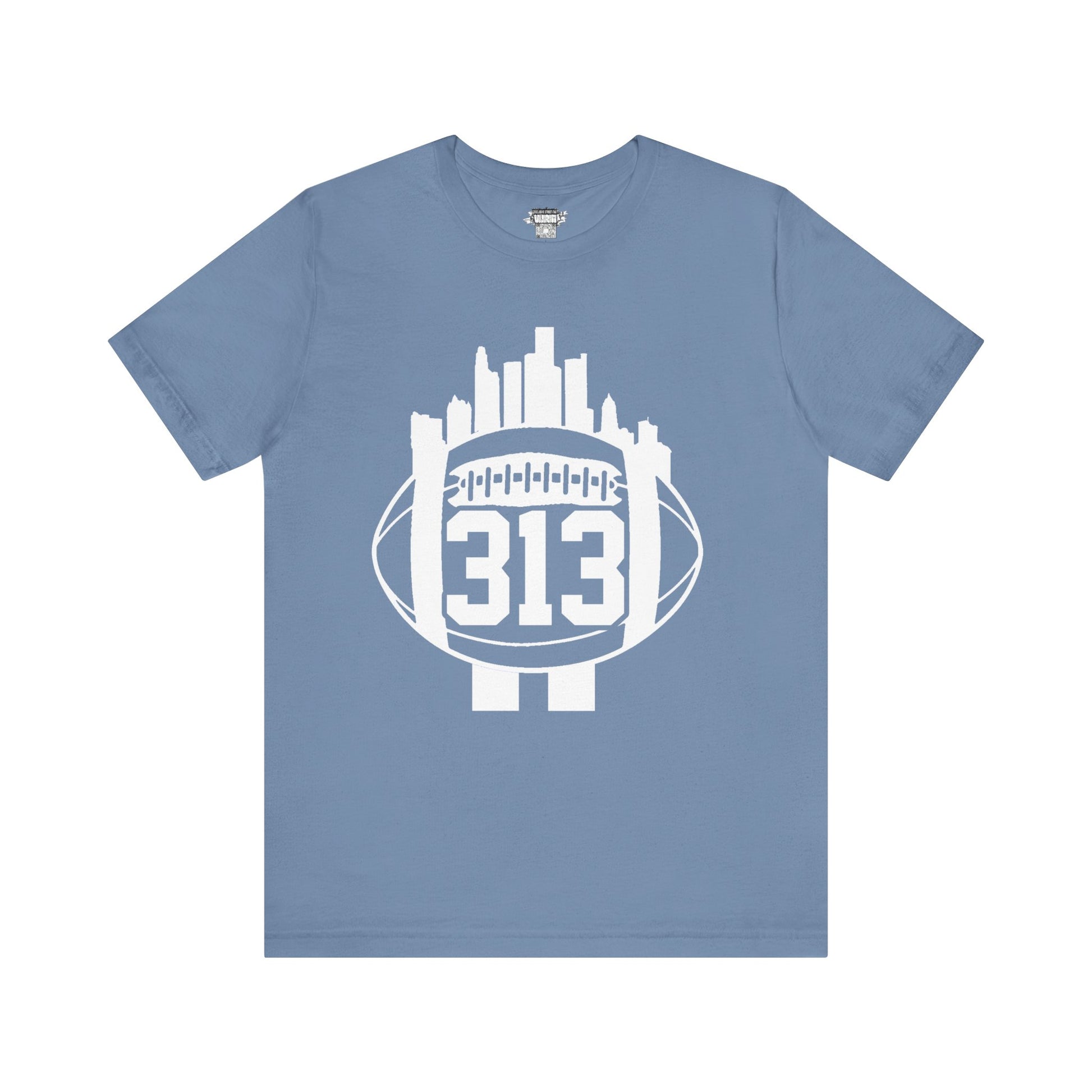 Detroit 313 Football Skyline T-Shirt