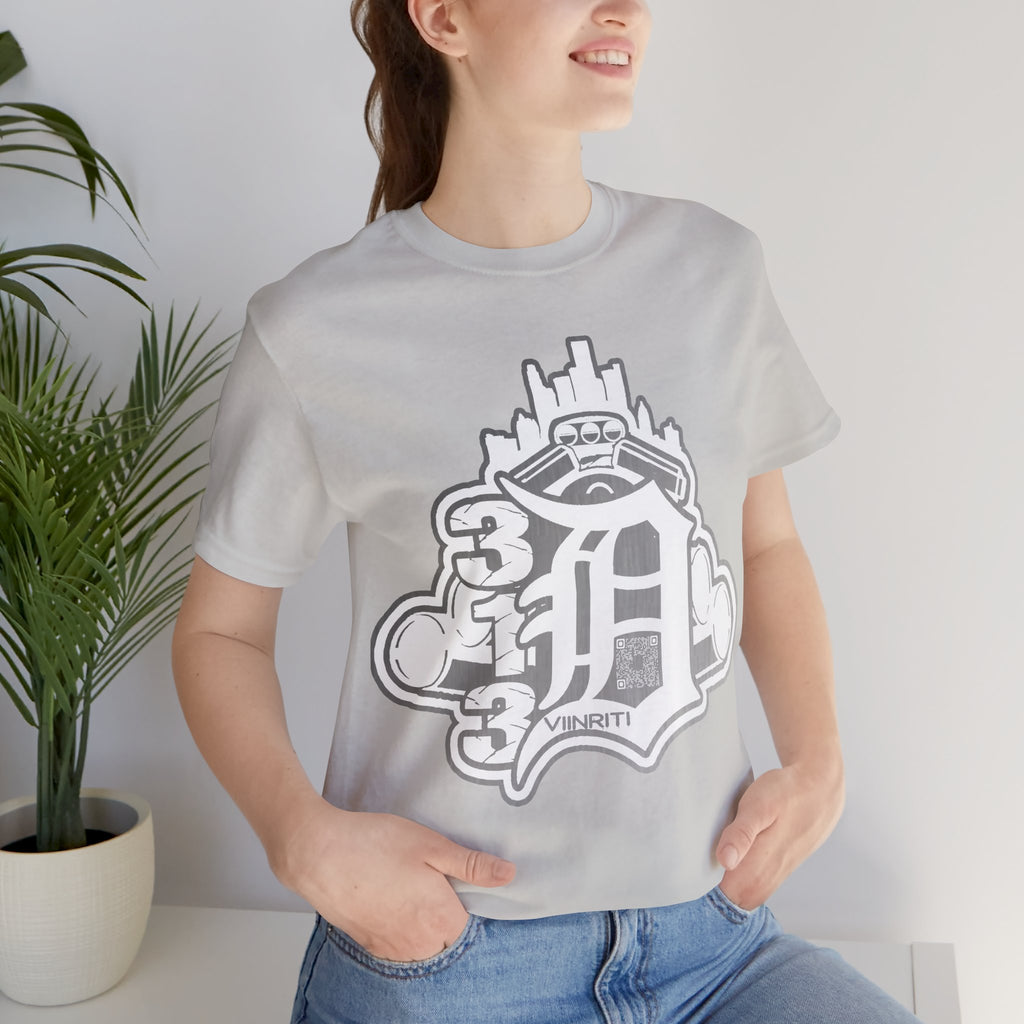Detroit Vintage Logo T-Shirt — D City Skyline Emblem