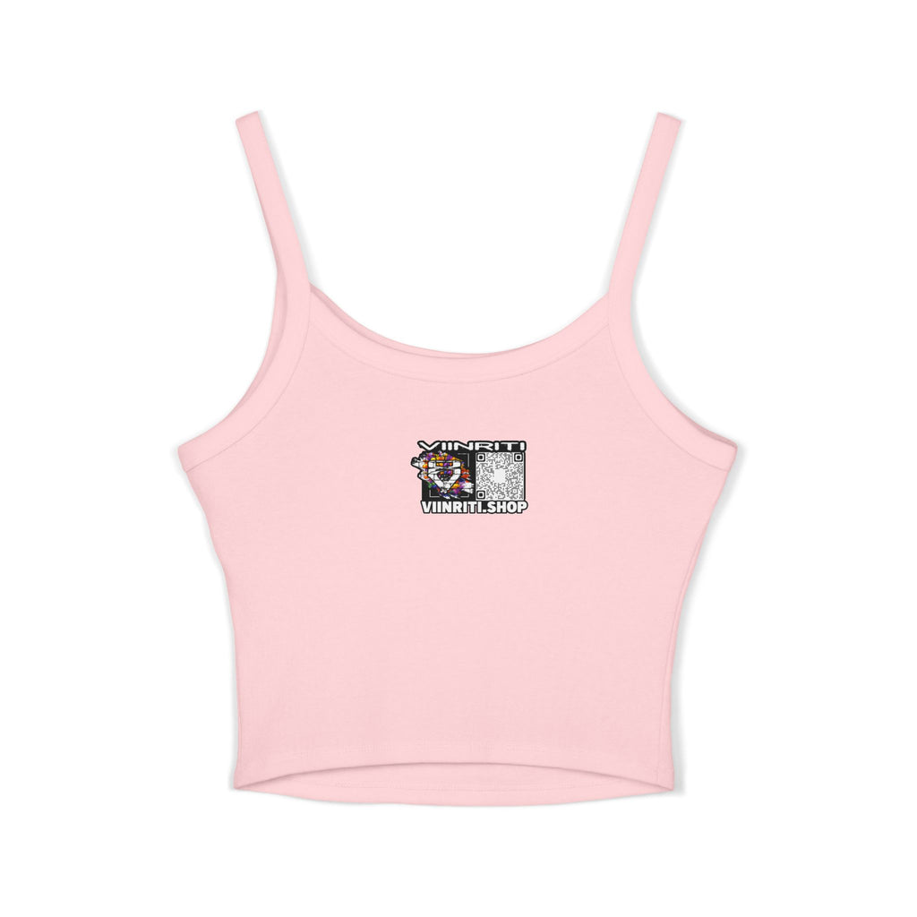 Cosmic Girl  Crop Tank Top — Abstract Galaxy Face Art