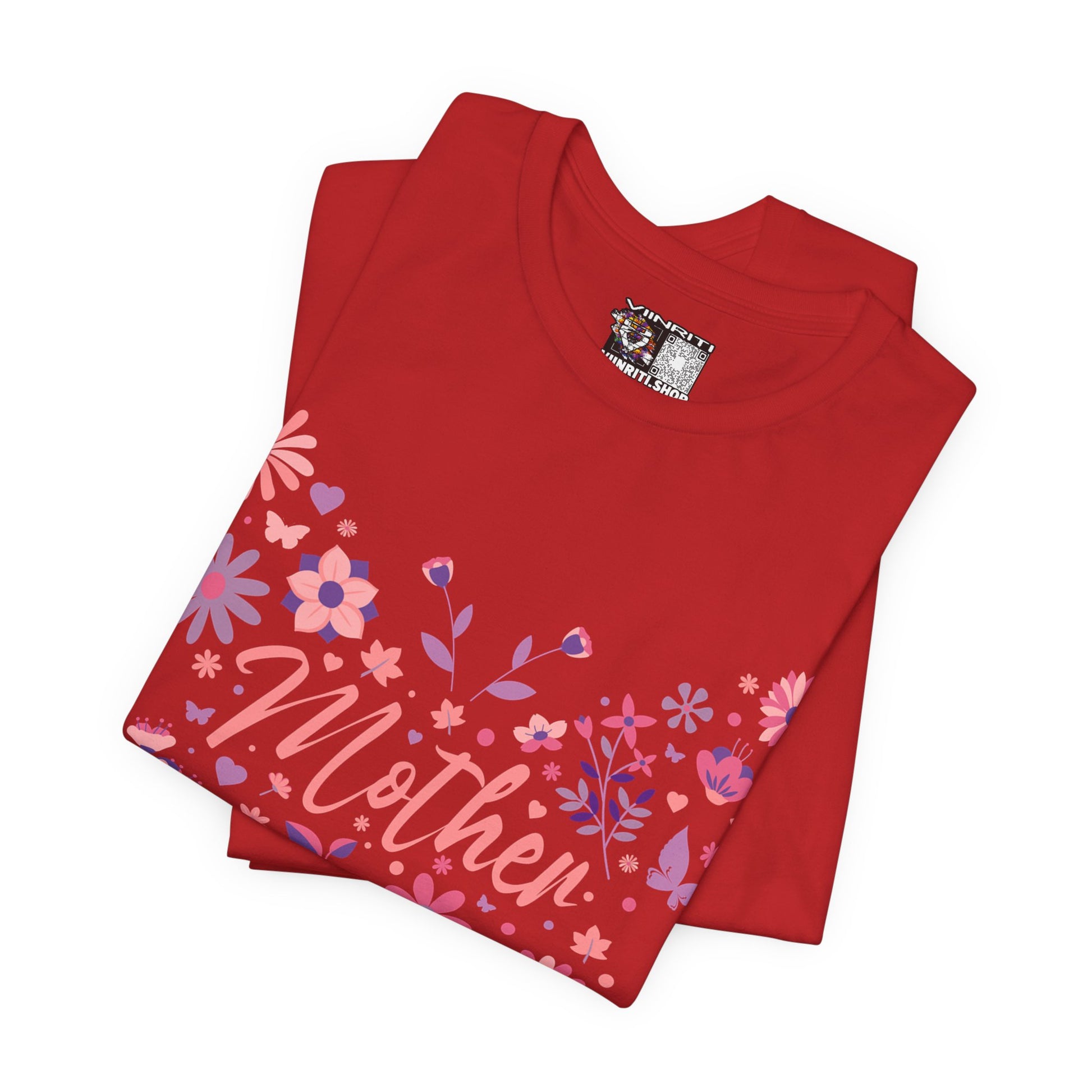 Butterfly Mother T-Shirt,Tee for Mom, Floral Gift, Birthday Present, Mother's Day Apparel, Cute Butterfly Design