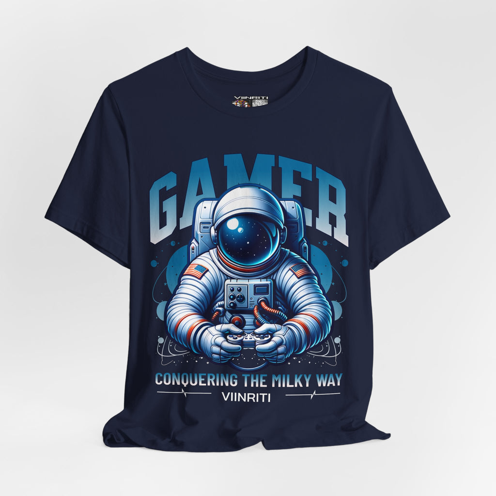 Astronaut Gamer T‑Shirt — 'GAMER' Space Controller Tee