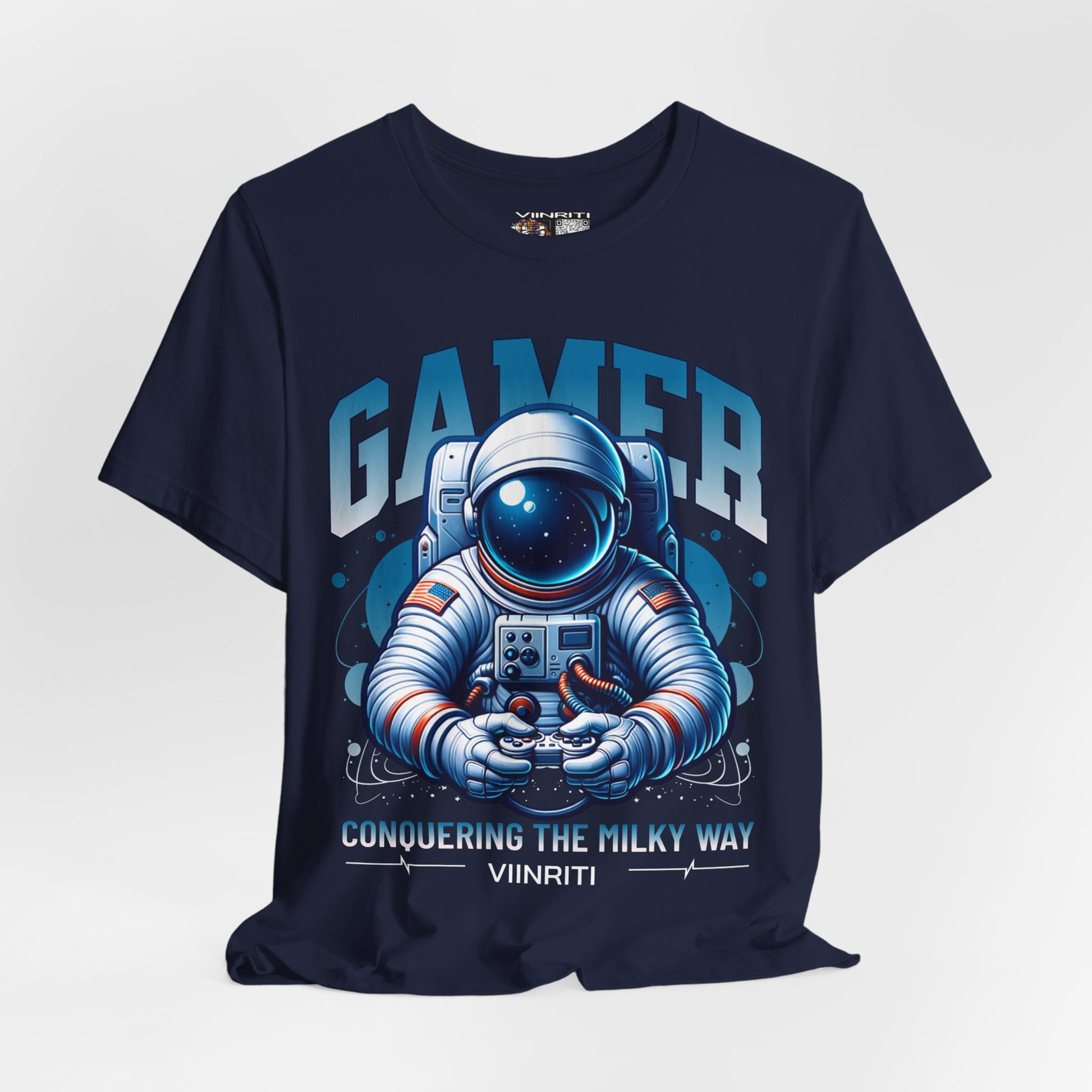 Astronaut Gamer T‑Shirt — 'GAMER' Space Controller Tee