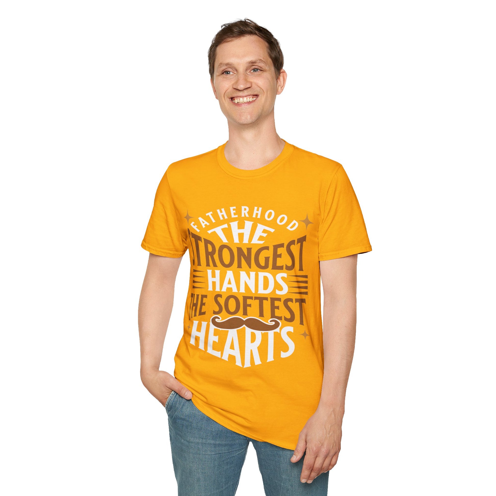 Fatherhood T-Shirt, Softstyle Tee for Dads, Gifts for Father's Day, Casual Wear, Unique Men’s Apparel, Family Celebration Top