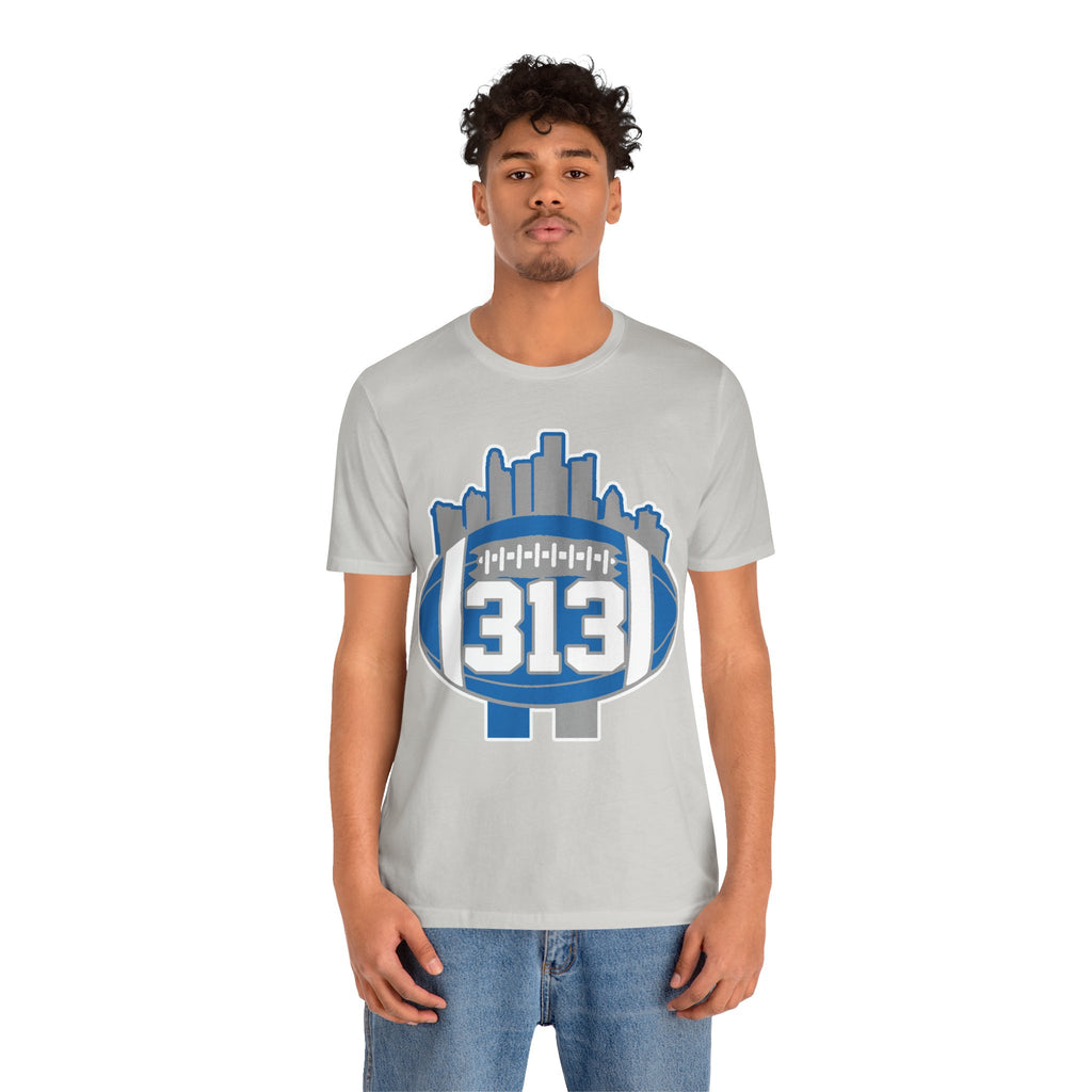 LION COLOR DETROIT 313 FOOT BALL SHIRT