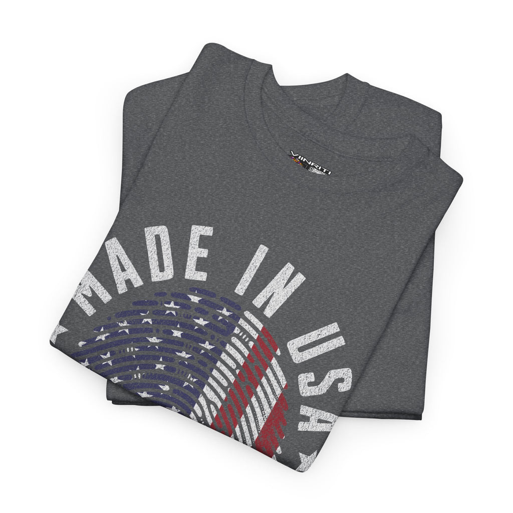 "Patriotic Unisex Heavy Cotton Tee | Made in USA T-Shirt, Graphic Tee for Independence Day, Casual Wear, Gift Idea, American Pride