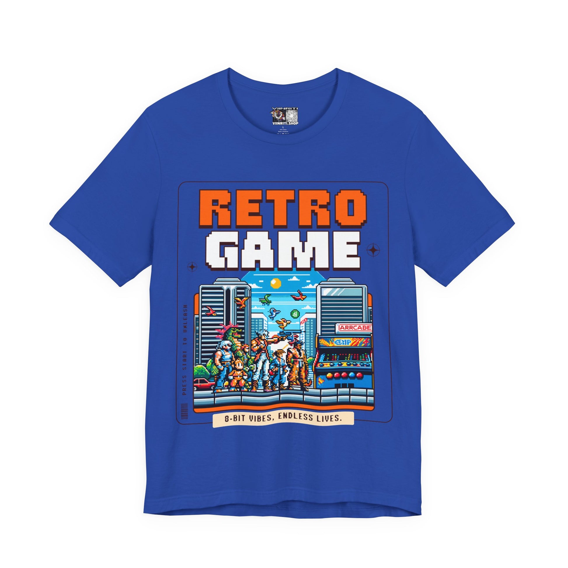 Retro Game T‑Shirt — 8‑Bit Arcade Scene Tee