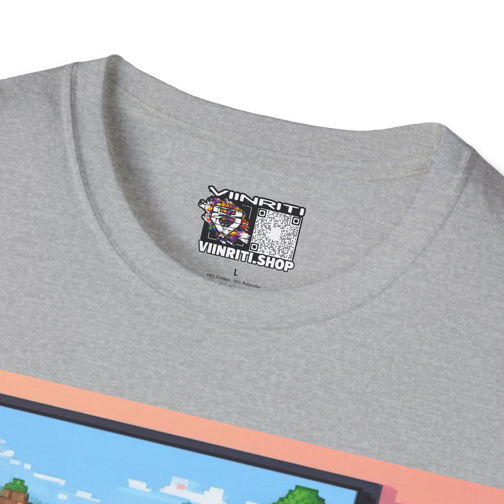 Girl Gamer T-Shirt — Retro Pixel Art ‘GIRL GAMER HERE!’ Tee for Female Gamers