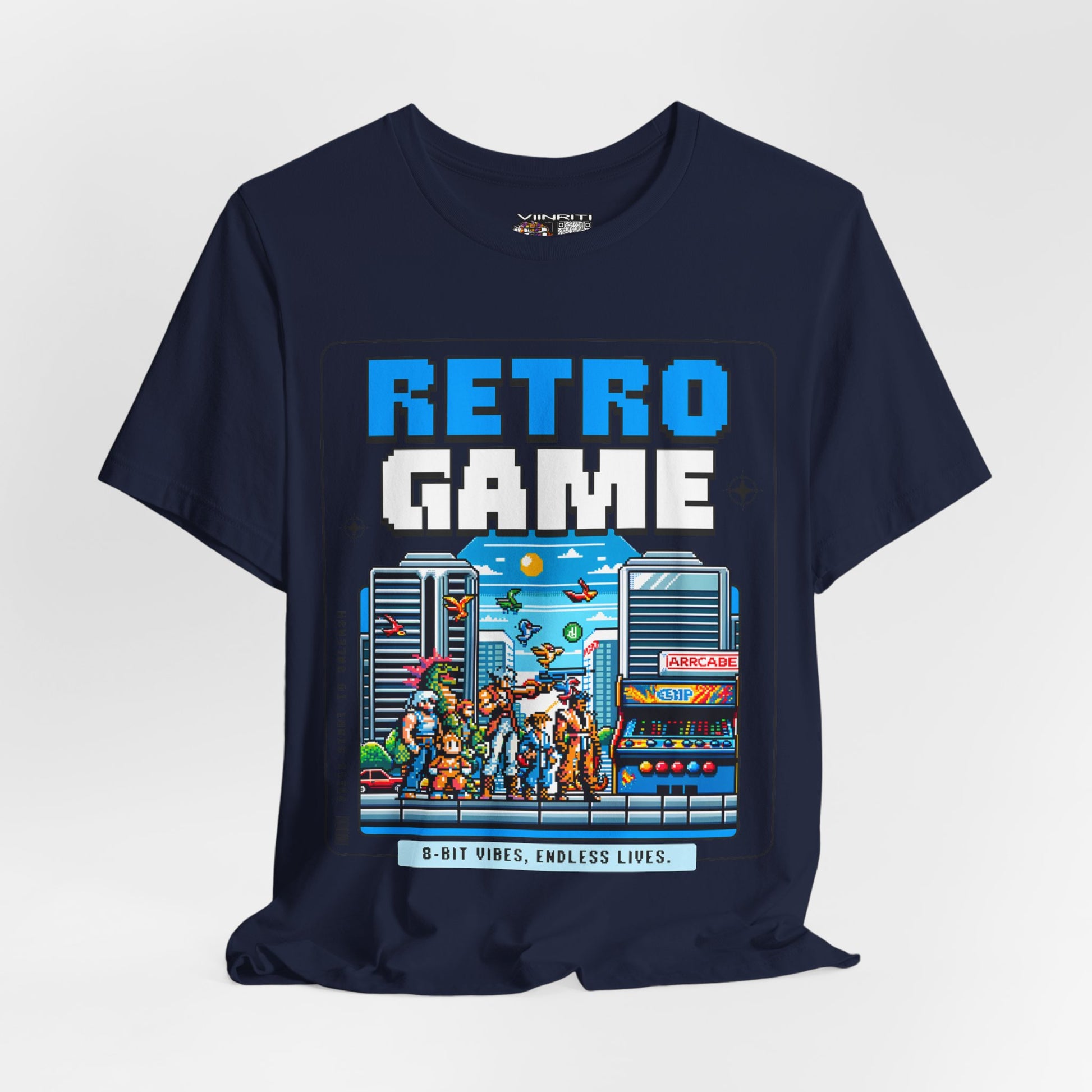 Retro Game T‑Shirt — 8‑Bit Arcade Scene Tee