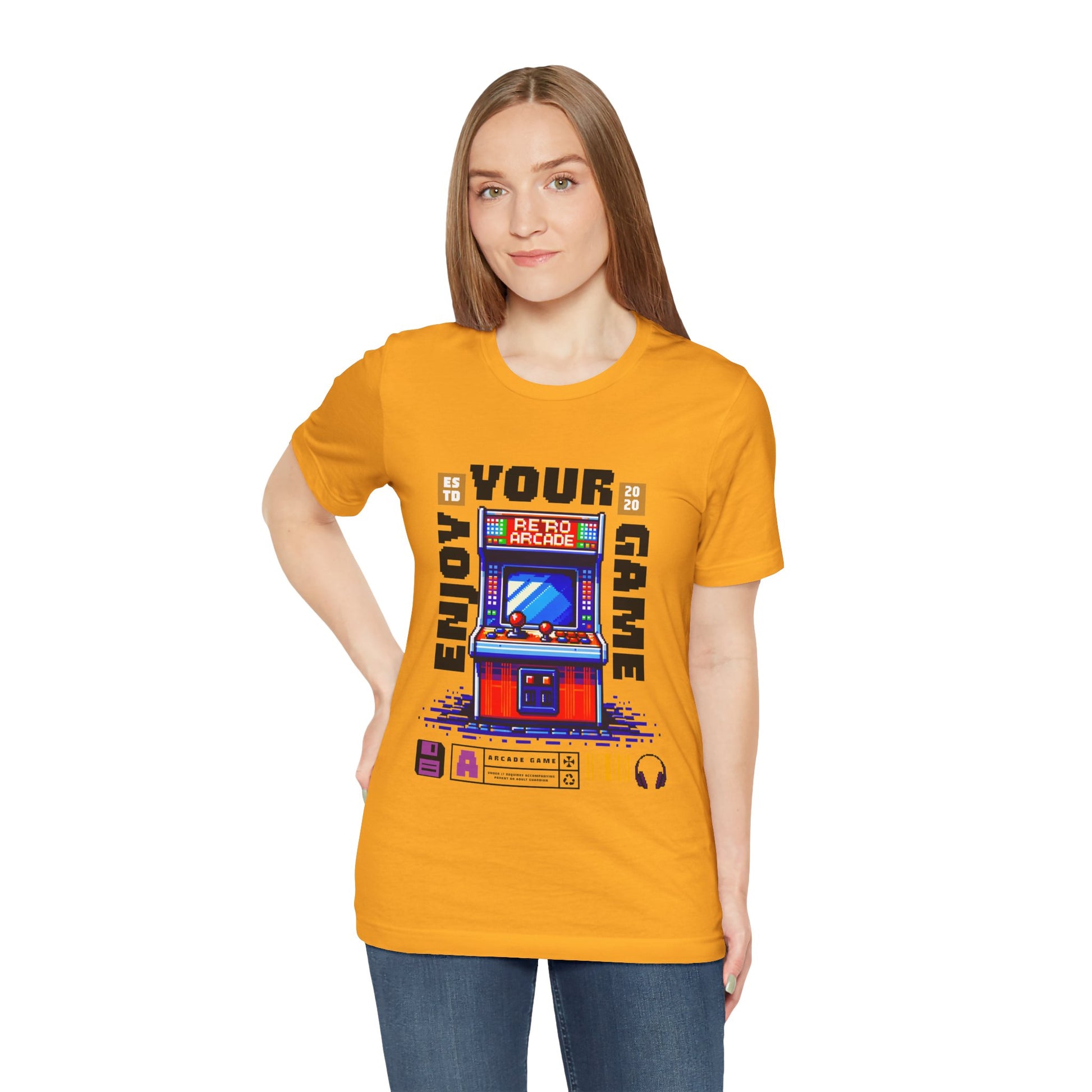 """"''Retro Arcade T-Shirt — Enjoy Your Game Vintage Gaming Tee