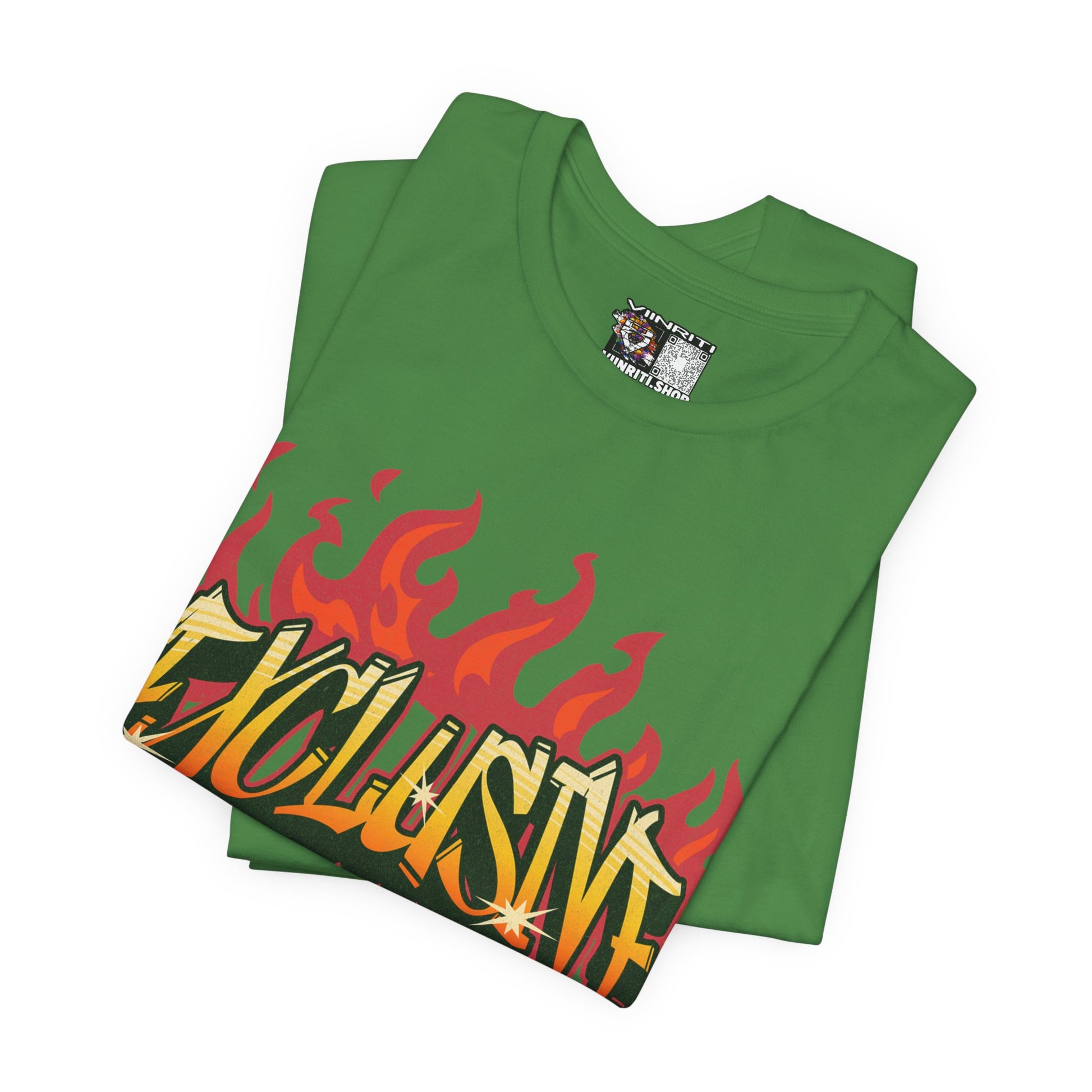 VIINRITI- 'Exclusive' Flame Graphic Streetwear T‑Shirt