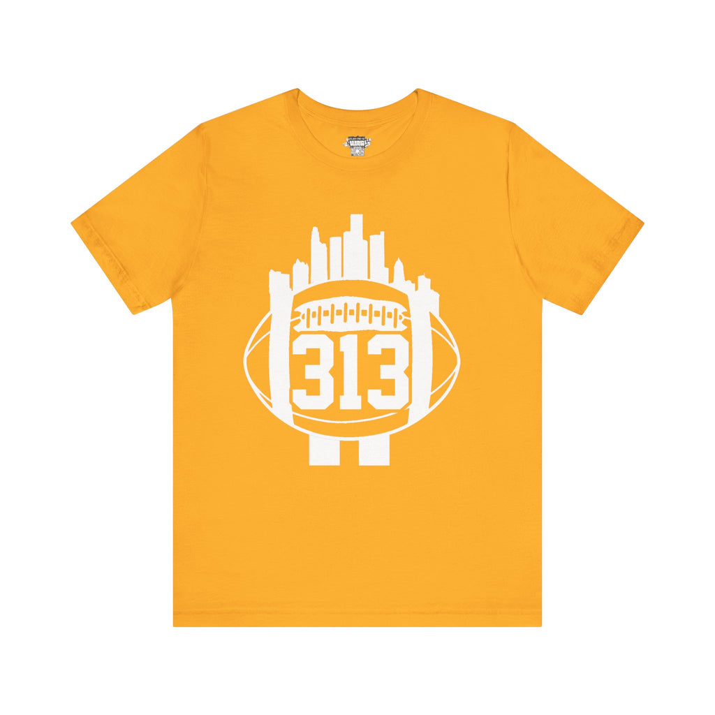 Detroit 313 Football Skyline T-Shirt