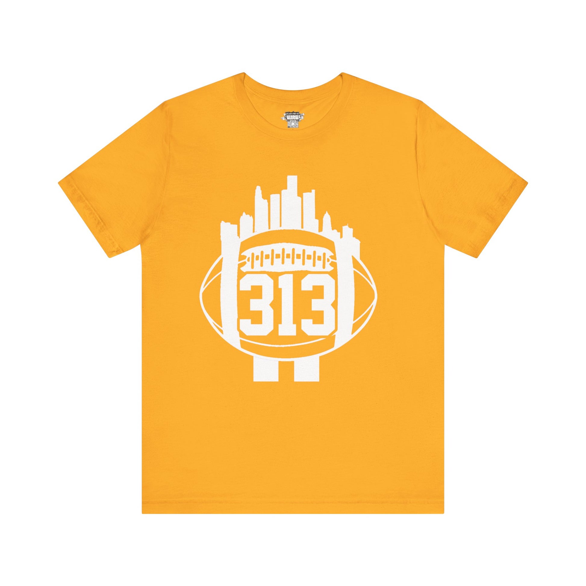 Detroit 313 Football Skyline T-Shirt