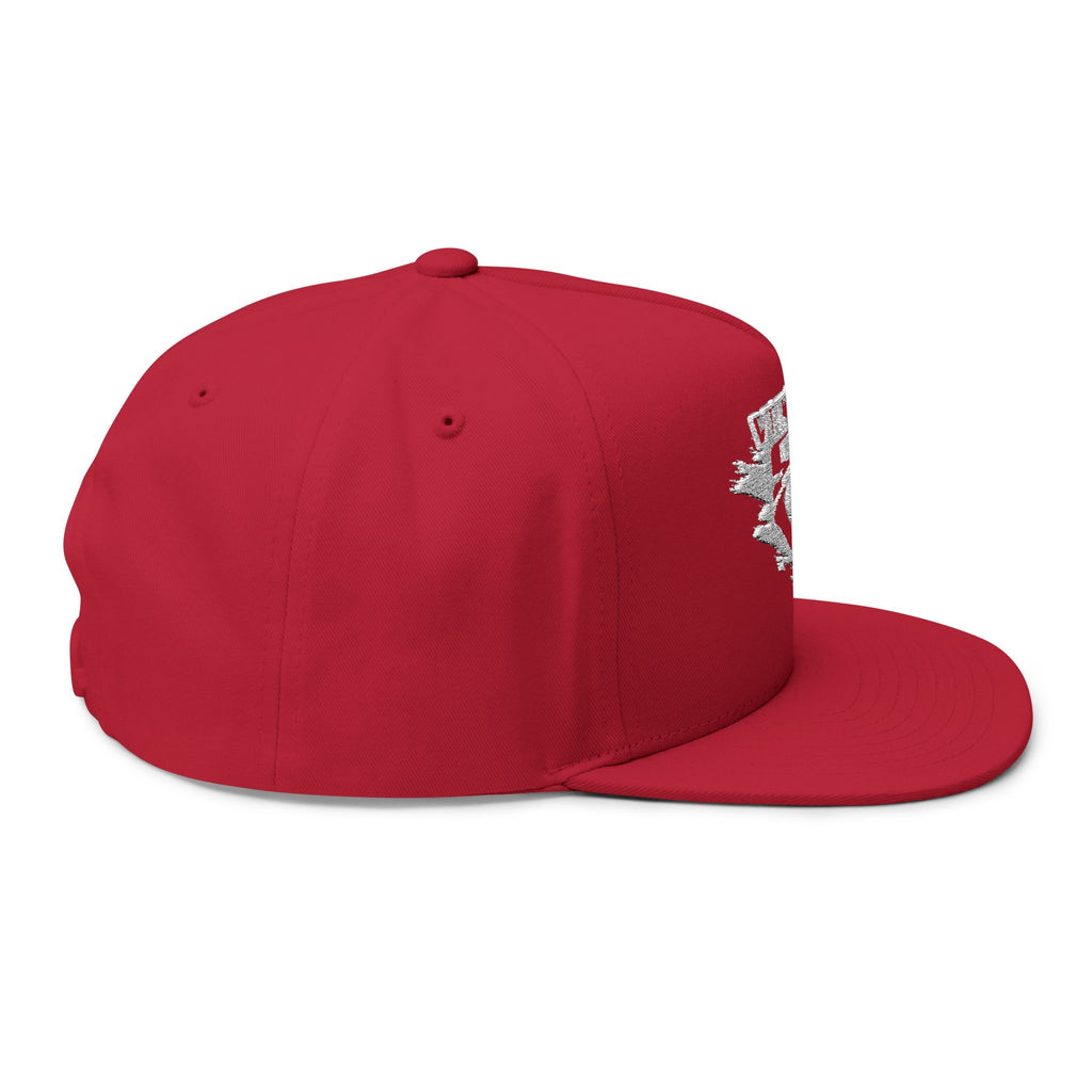 VIINRITI Embroidered Nevada Outline Flat Bill Cap – Distressed State Logo Snapback