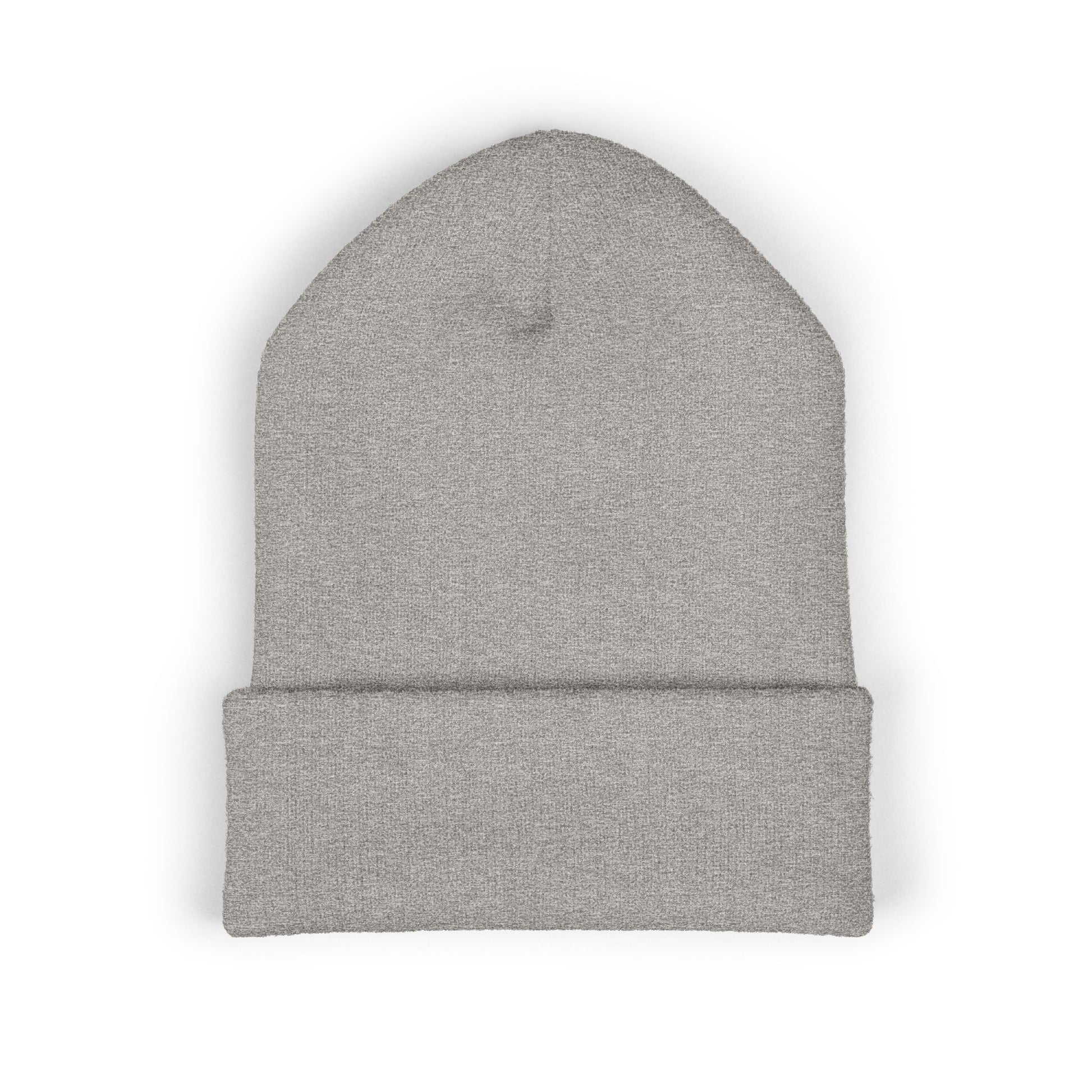 Embroidered 'Viinriti Est' Cuffed Beanie — Classic Knit Winter Hat