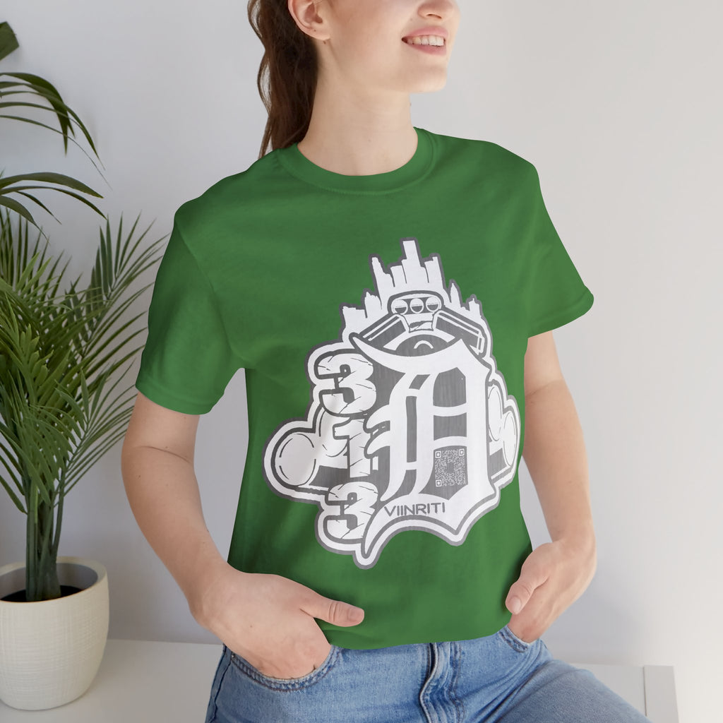 Detroit Vintage Logo T-Shirt — D City Skyline Emblem