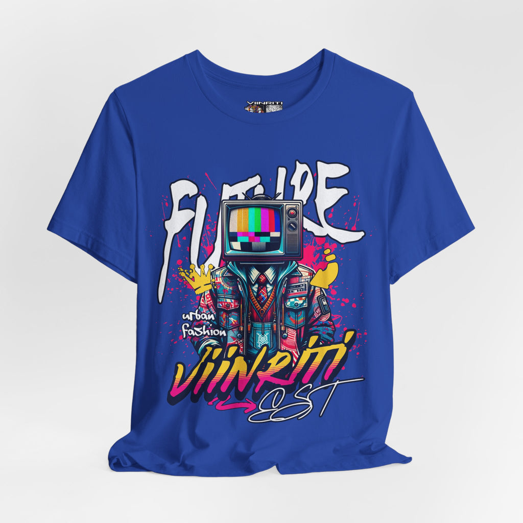 """"" VIINRITI  EXCLUSIVE Retro TV Robot Graphic Tee — "Vibe In Reset" Streetwear T-Shirt