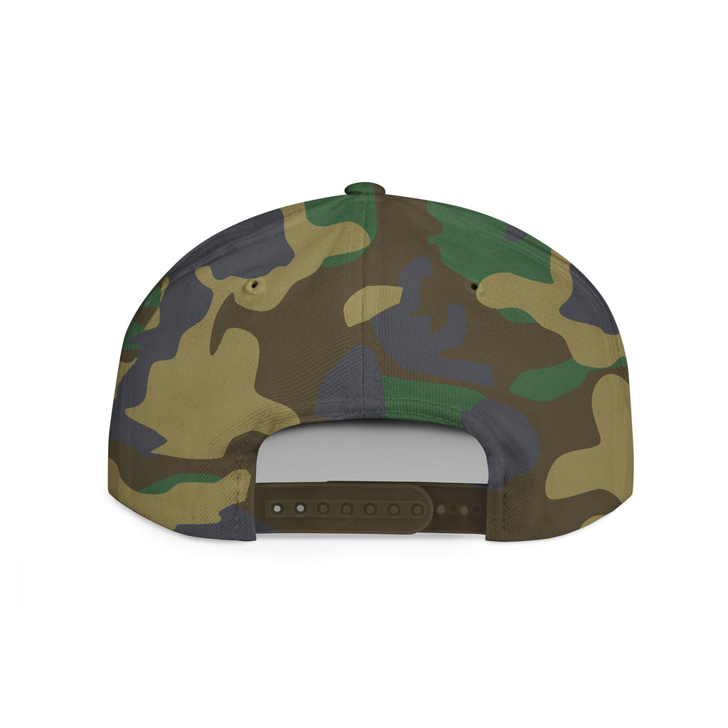 V Flat Bill Snapback Cap