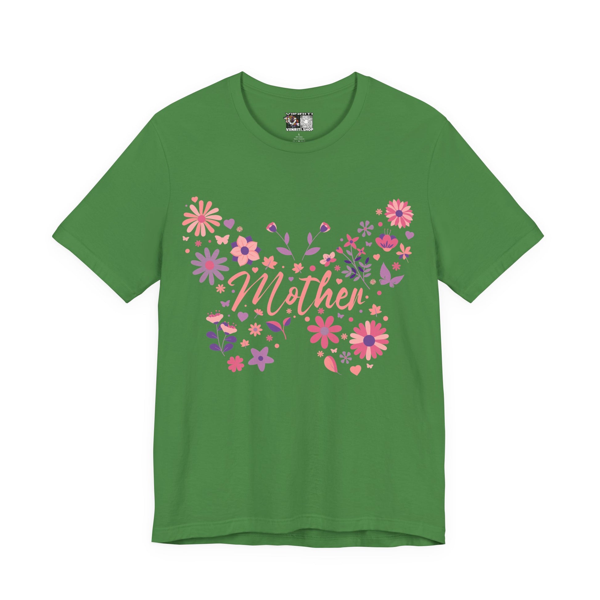 Butterfly Mother T-Shirt,Tee for Mom, Floral Gift, Birthday Present, Mother's Day Apparel, Cute Butterfly Design