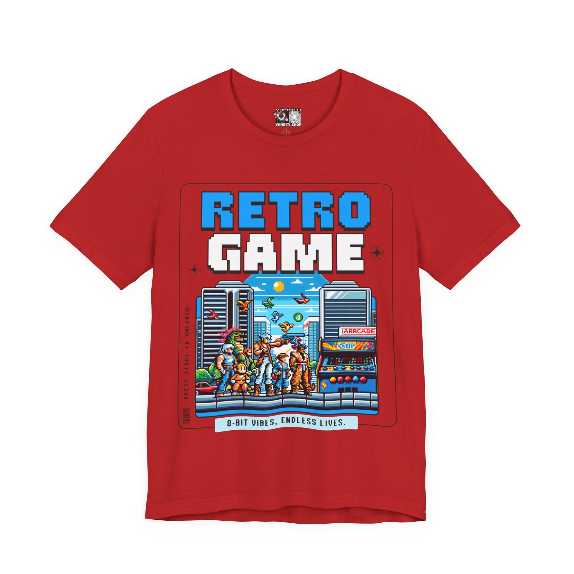 Retro Game T‑Shirt — 8‑Bit Arcade Scene Tee