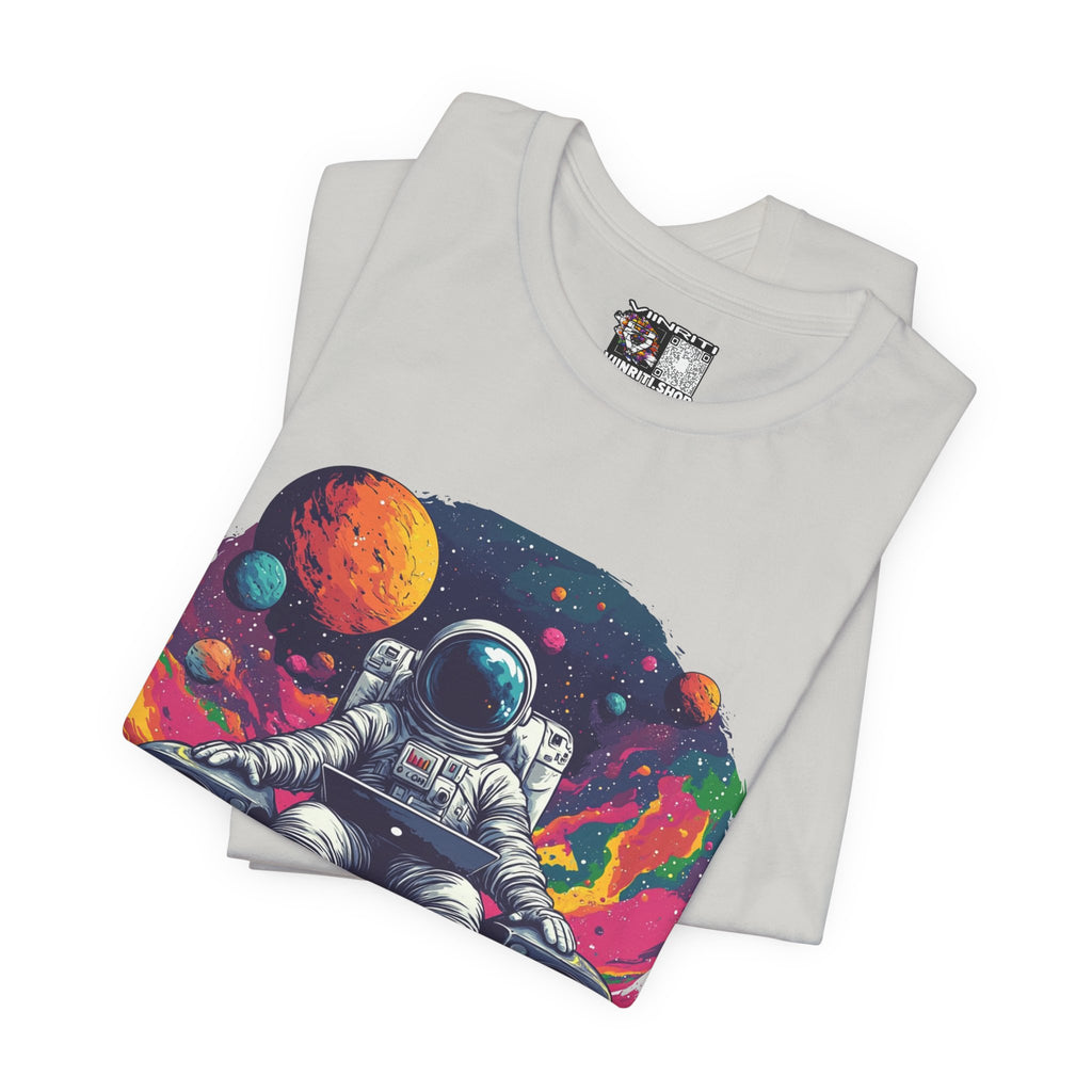 Cosmic Beats Astronaut Tee - Unisex Short Sleeve T-Shirt