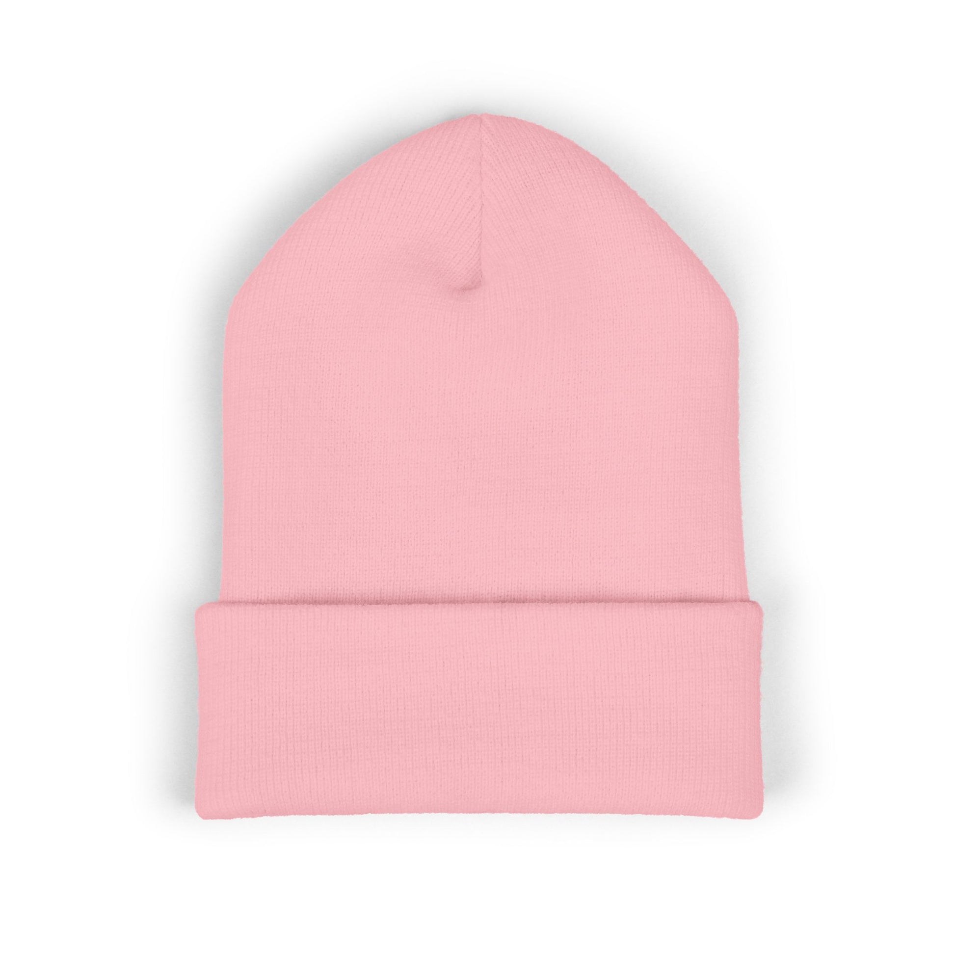 Embroidered 'Viinriti Est' Cuffed Beanie — Classic Knit Winter Hat