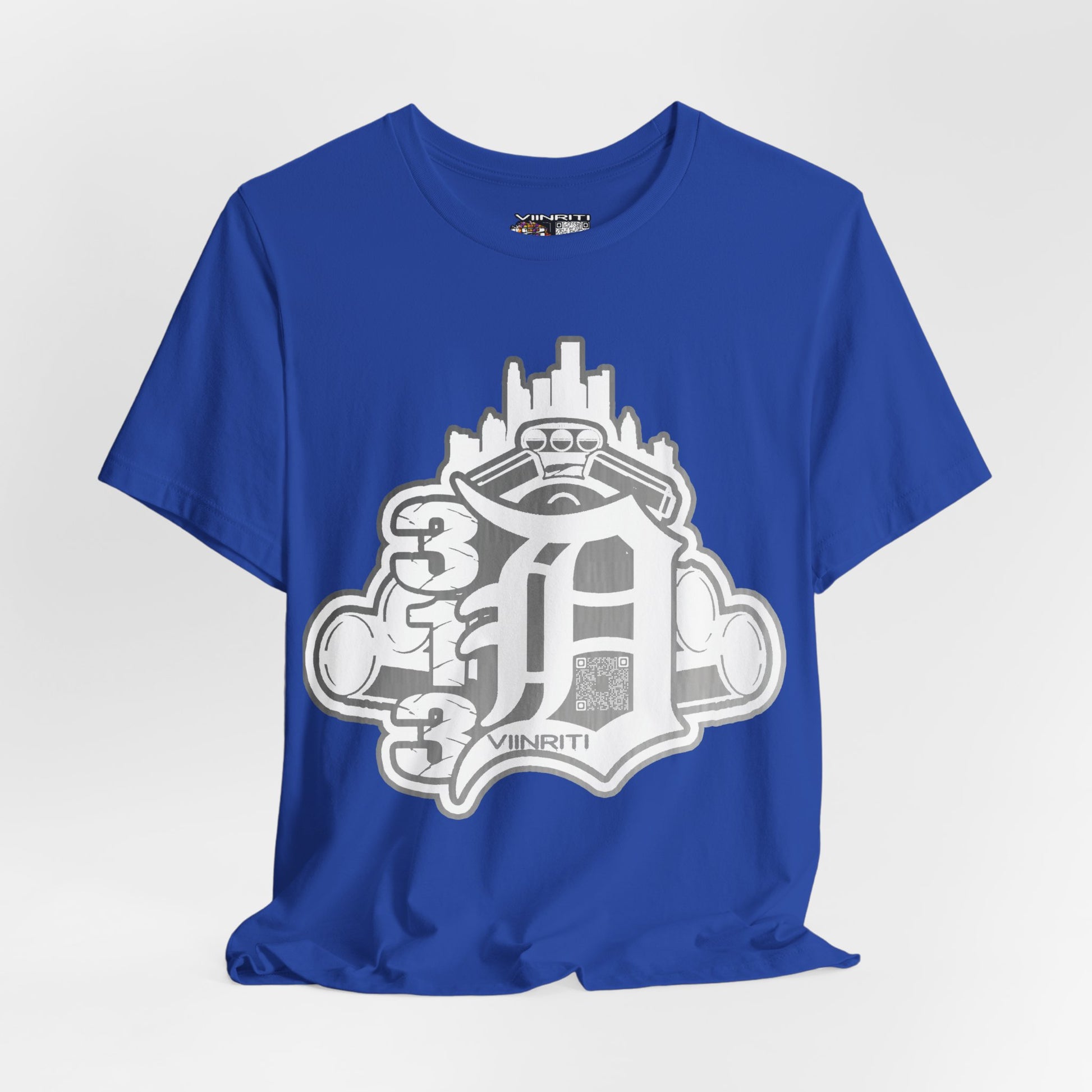 Detroit Vintage Logo T-Shirt — D City Skyline Emblem
